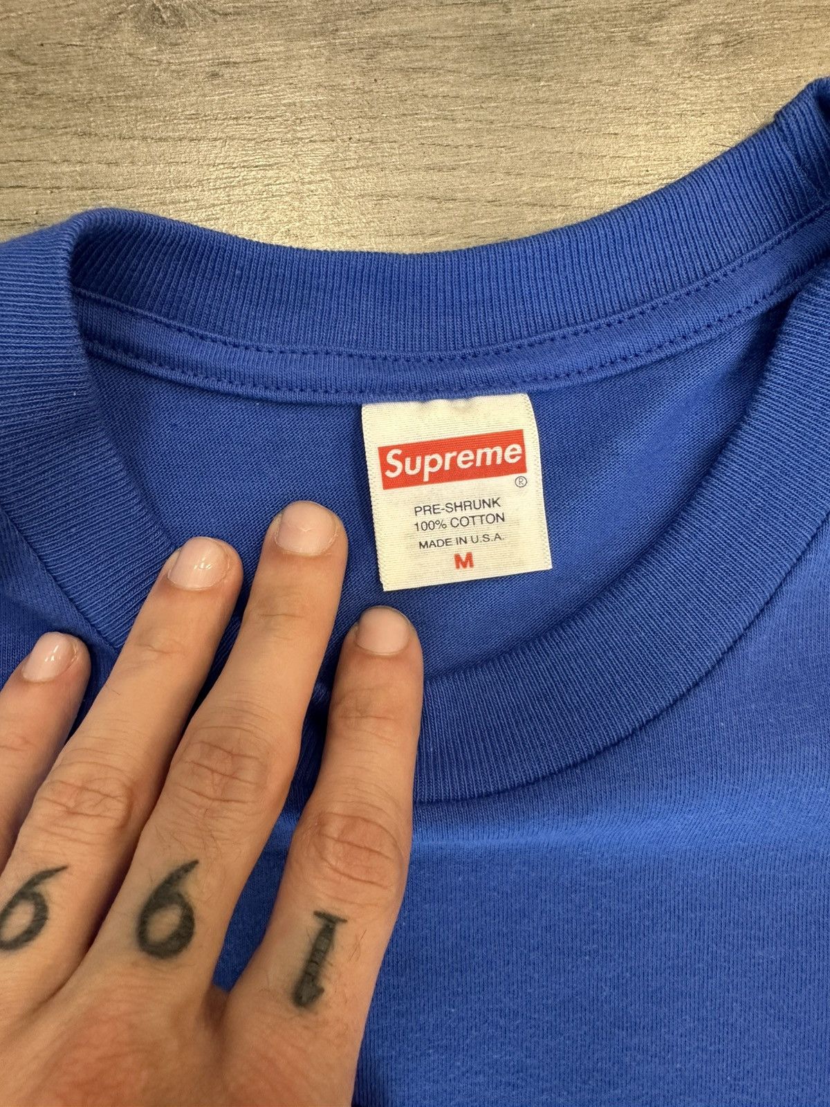 Supreme Supreme Paint Tee Blue Size US M / EU 48-50 / 2 - 3 Thumbnail