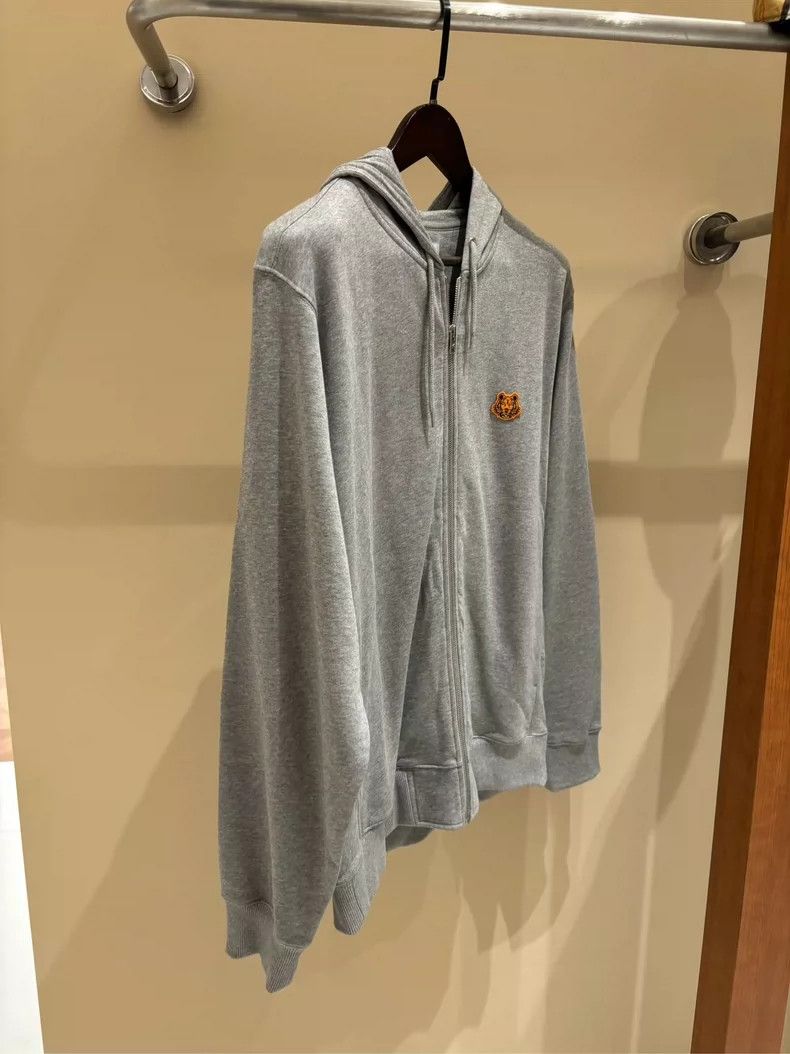 Kenzo KENZO Gray zippered hoodie Size US L / EU 52-54 / 3 - 2 Thumbnail