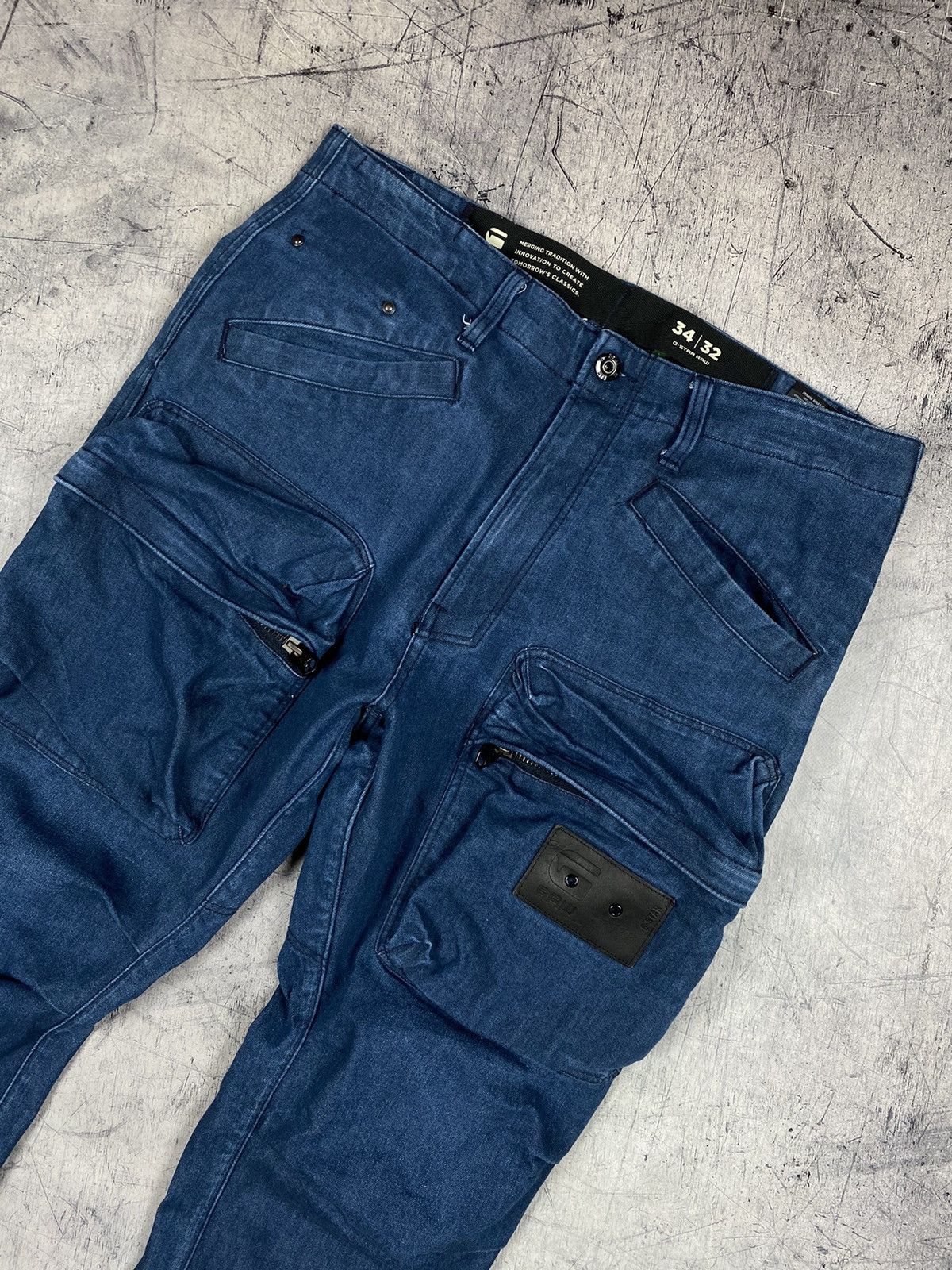 G-Star Vintage G-Star Raw 3D Avant Garde Y2K Zip Cargo Pants Jeans Size US 34 / EU 50 - 3 Thumbnail