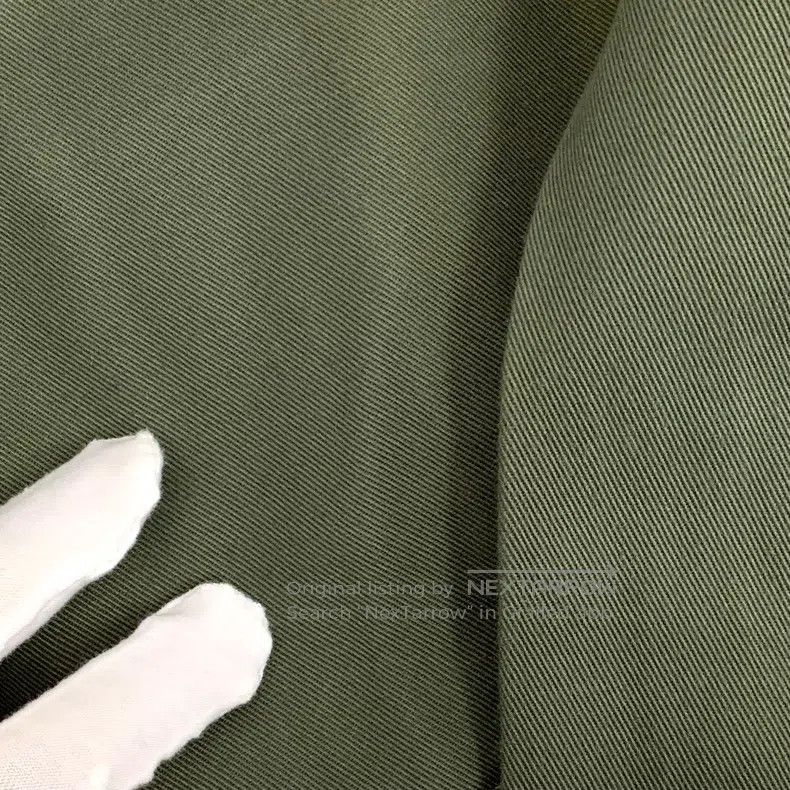 Loewe Loewe Olive Green Logo Patch Leather Cotton Hooded Zipper Size XXS / US 00 / IT 34 - 9 Thumbnail