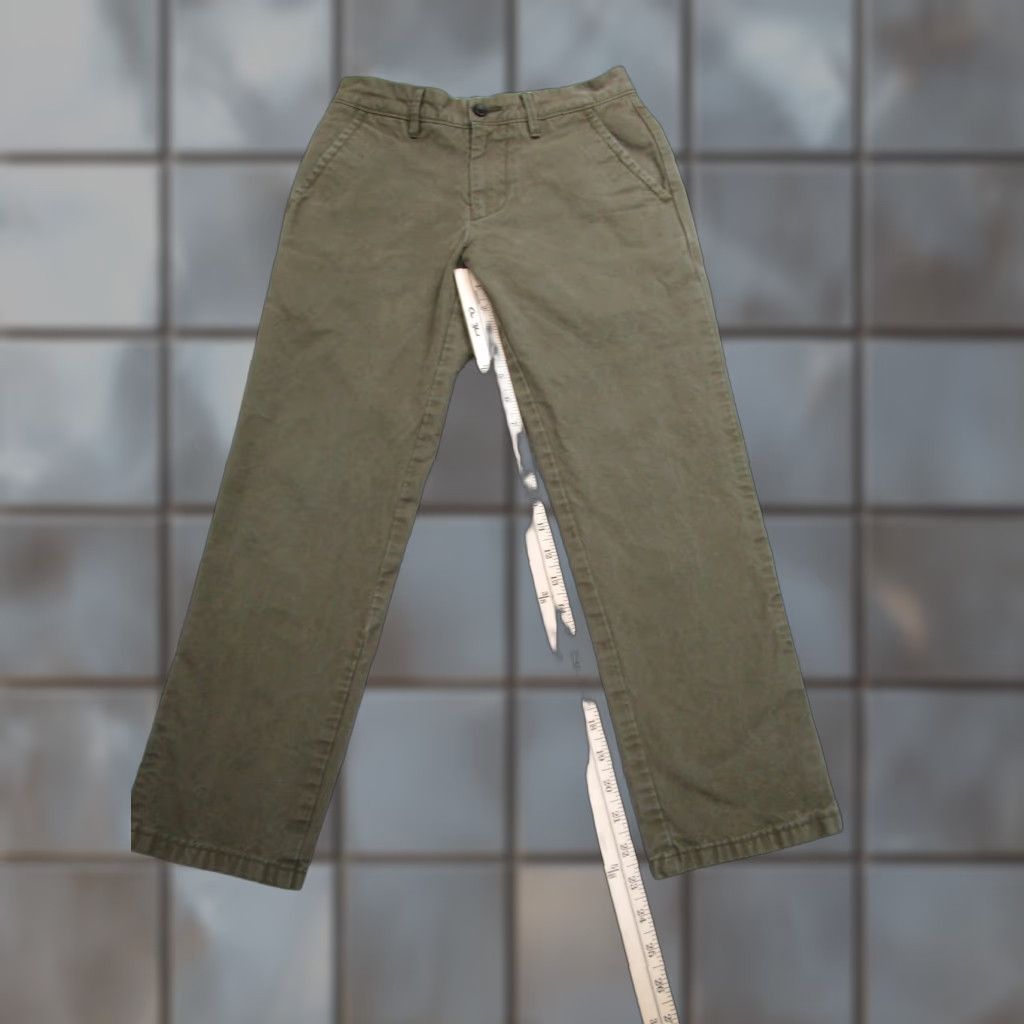 Apolis Apolis Pants Mens 26 Olive Green Standard Issue Utility Chino Cotton Workwear Size US 26 / EU 42 - 1 Thumbnail