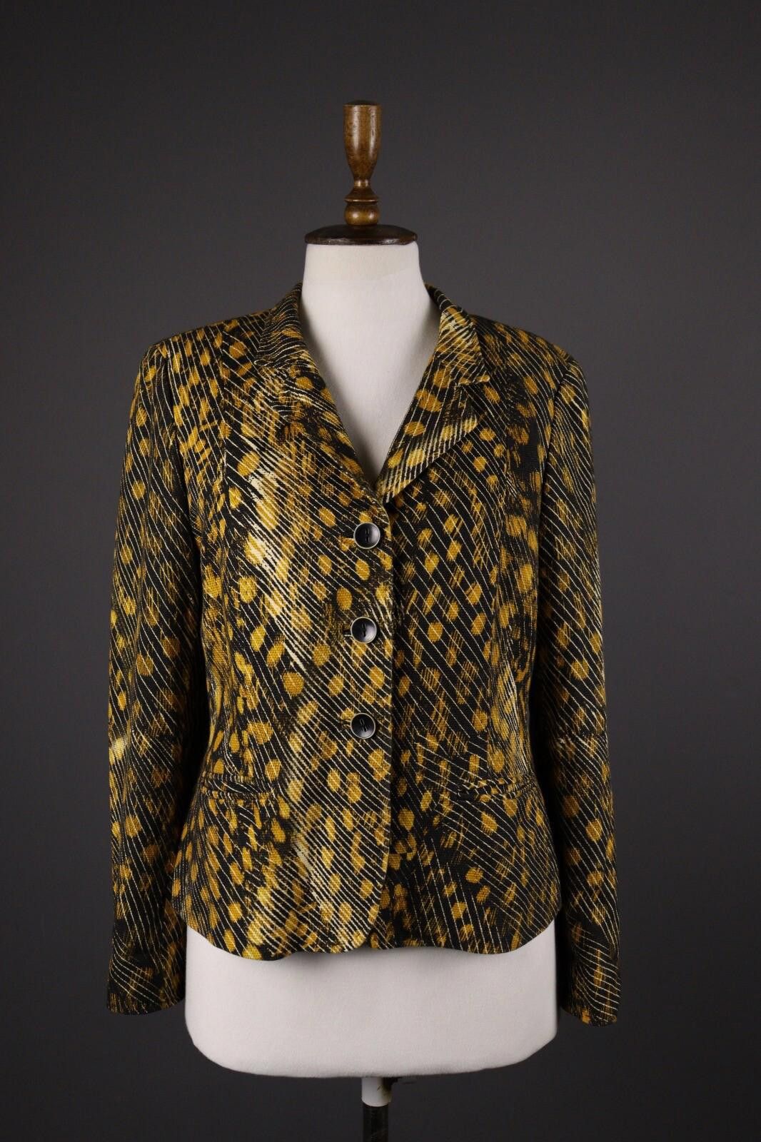 Designer Max Mara Leopard Blazer Jacket Size I 46 / GB 14 / USA 12 Size M / US 6-8 / IT 42-44 - 1 Thumbnail