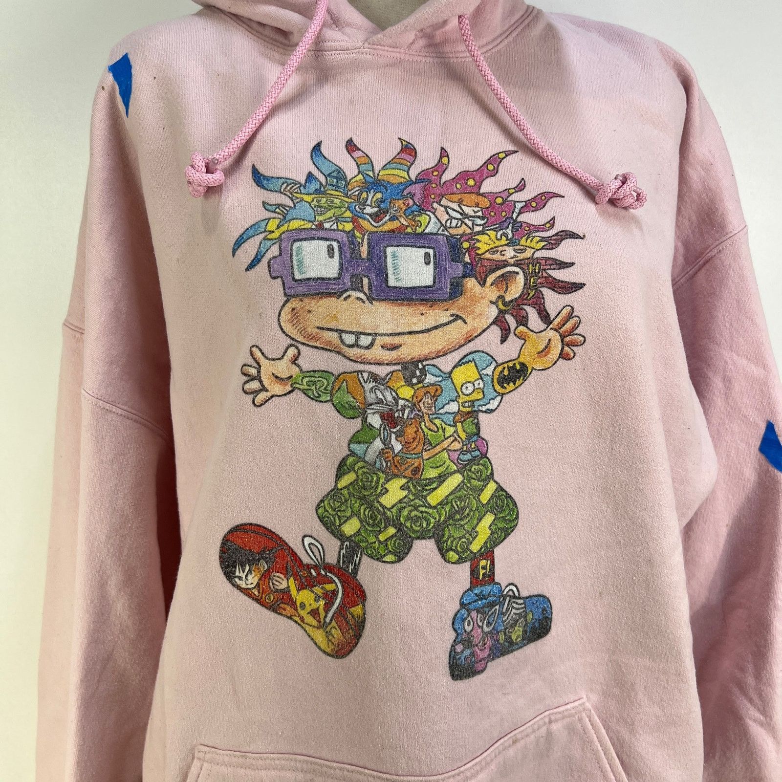 Cartoon Network Vintage Rugrats Chuckie Hoodie Pink Cartoon Network Unisex Size XL / US 12-14 / IT 48-50 - 2 Thumbnail