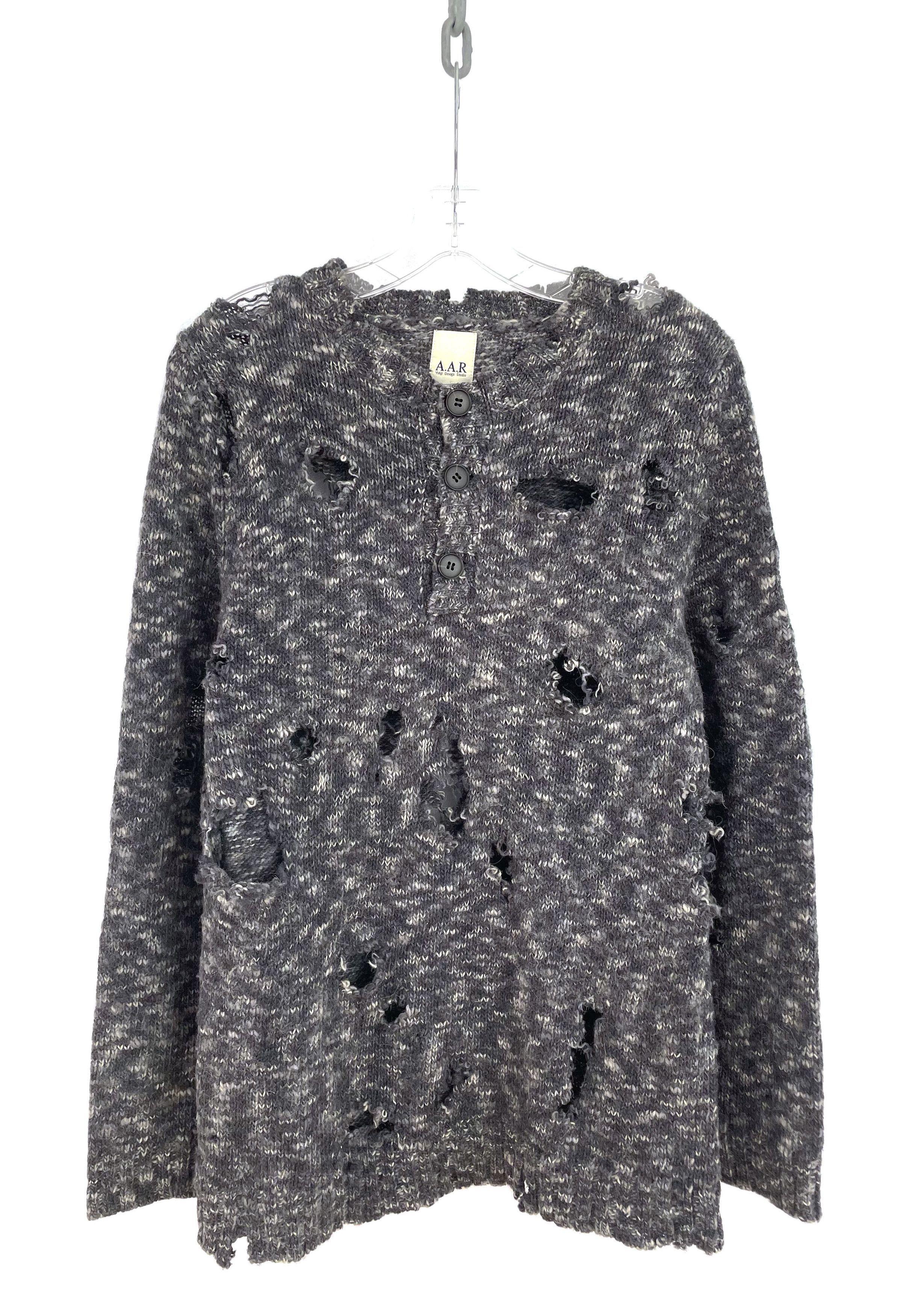 トップス y's archive destroy knit Yohji Yamamoto Destroyed Knit Sweater | Grailed
