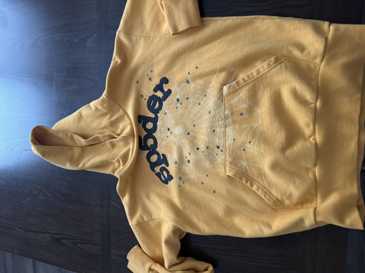 Sp5der × Spyder Yellow Spider hoodie rare Size US L / EU 52-54 / 3 - 3 Thumbnail