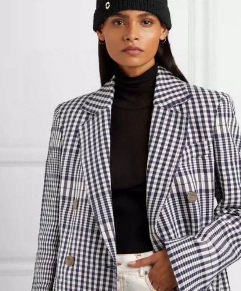 Loewe LOEWE Luo Yiwei blue checkered jacket Size XS / US 0-2 / IT 36-38 - 8 Thumbnail