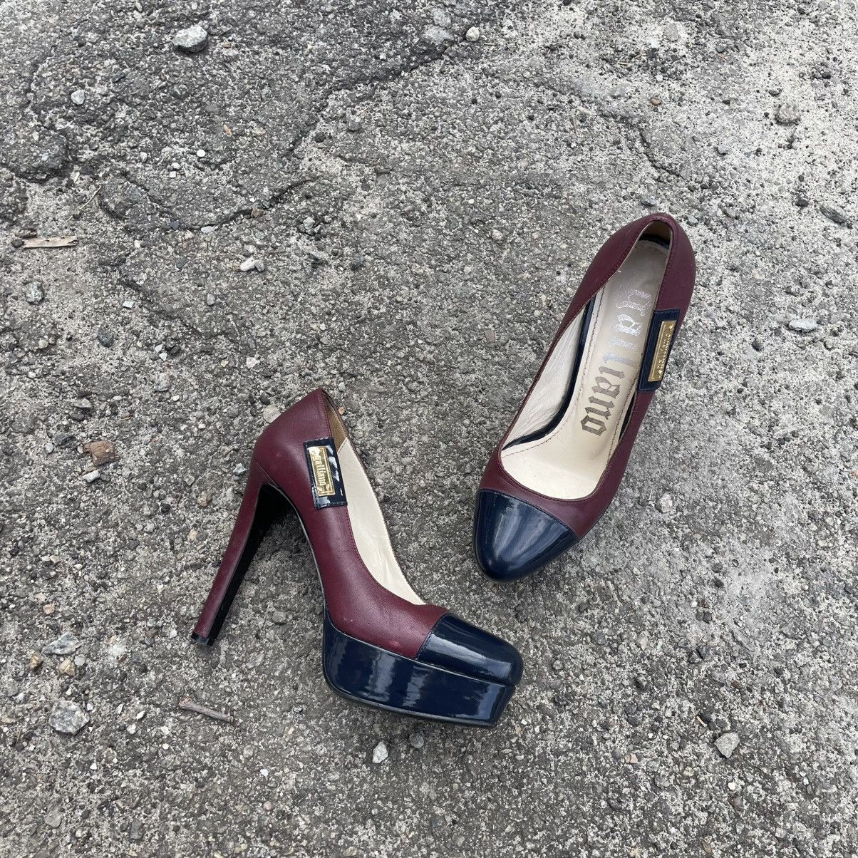John Galliano Rare 90s John Galliano platform lacquered heels shoes dior Size US 5 / IT 35 - 1 Thumbnail