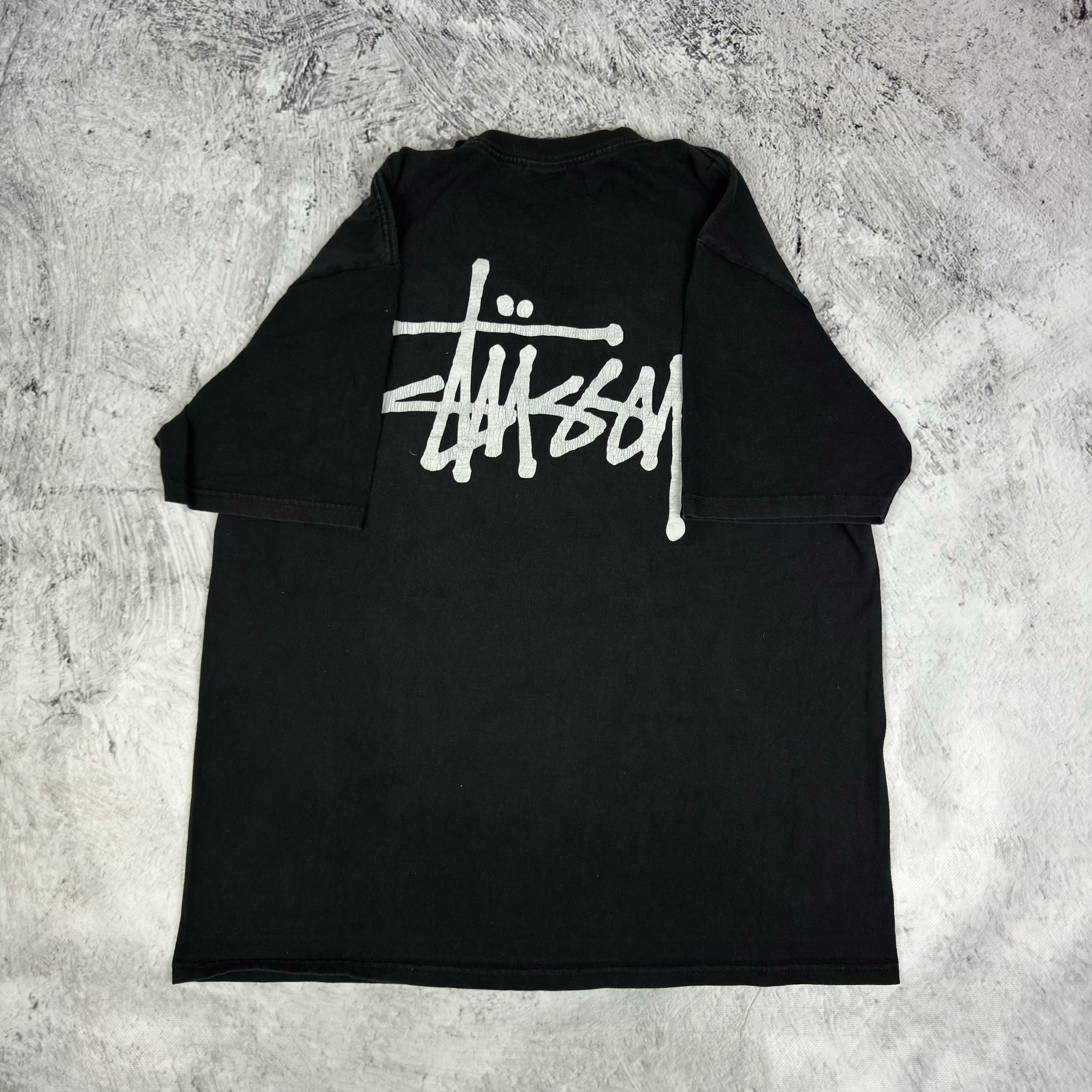 Stussy Basic Stüssy Tee Men's Black Cotton Pullover T-Shirt Large Size US L / EU 52-54 / 3 - 1 Thumbnail