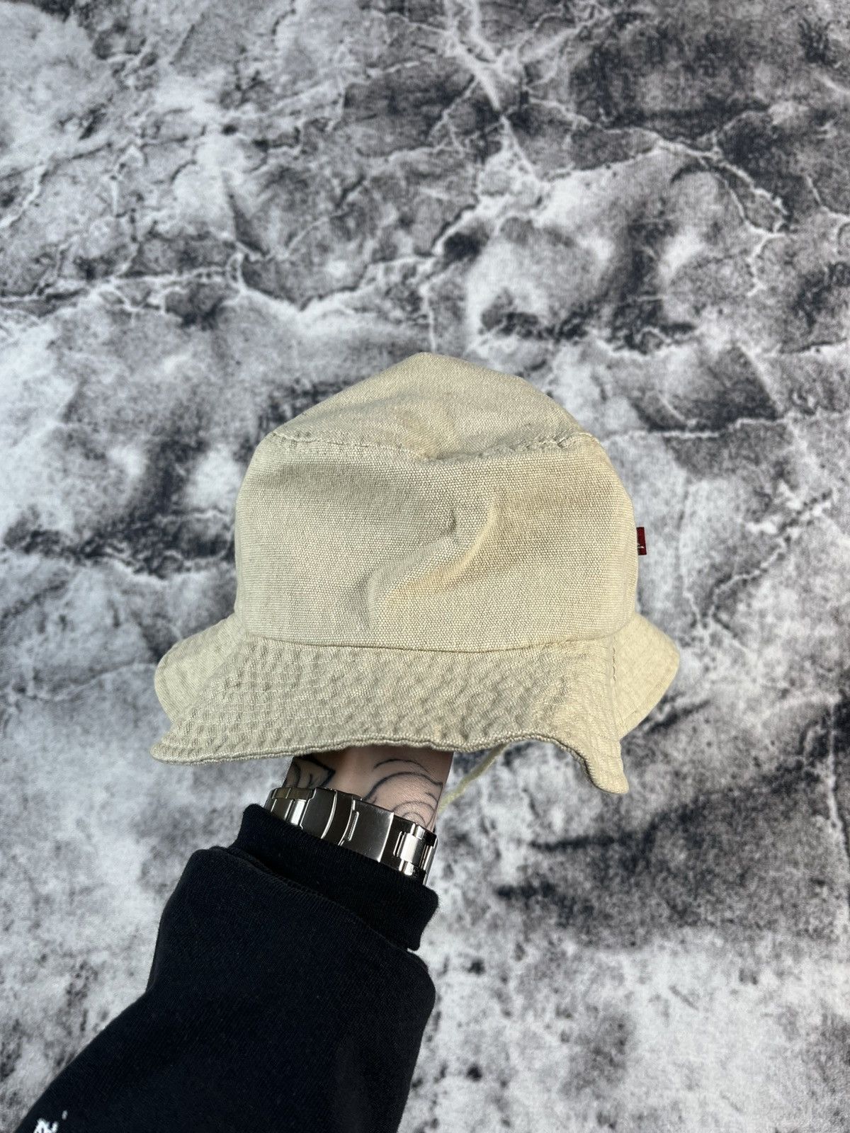 Quiksilver Vintage Quiksilver Bucket Hat Beige Surf Y2K Cotton Size ONE SIZE - 6 Thumbnail