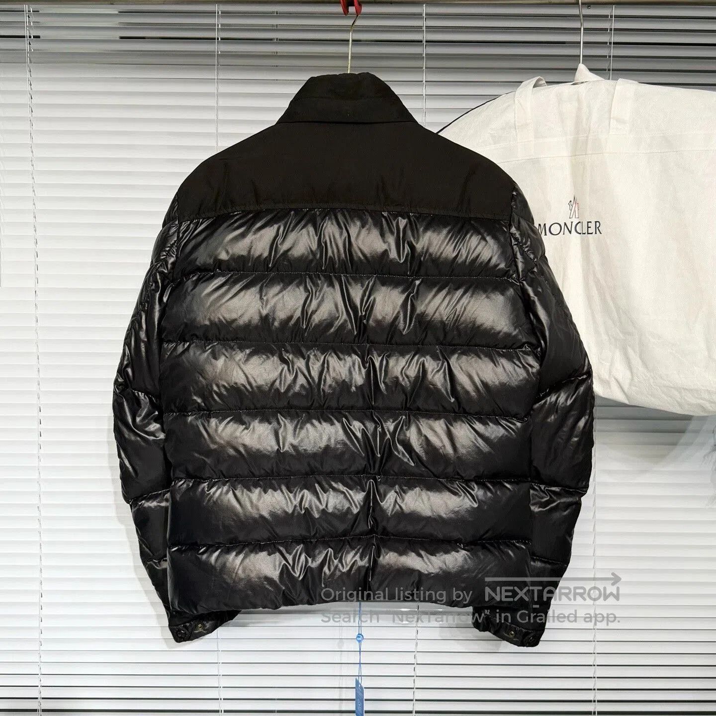 Moncler moncler black puffer jacket with logo embroidery. Size US L / EU 52-54 / 3 - 2 Thumbnail