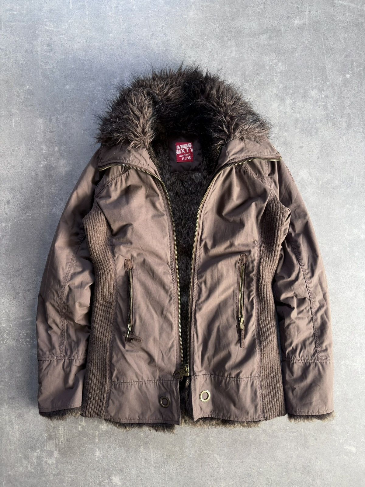 Miss Sixty Miss Sixty Faux Fur Lined Slim Jacket Coat M Size M / US 6-8 / IT 42-44 - 2 Thumbnail