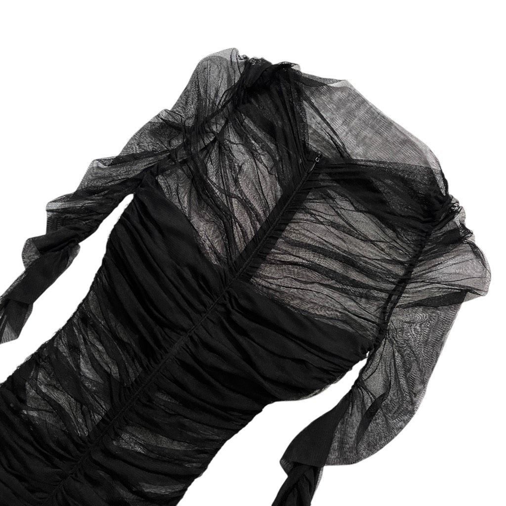 Christopher Esber Christopher Esber Semblance Tulle Overlay Dress in Black Size XS / US 0-2 / IT 36-38 - 8 Thumbnail