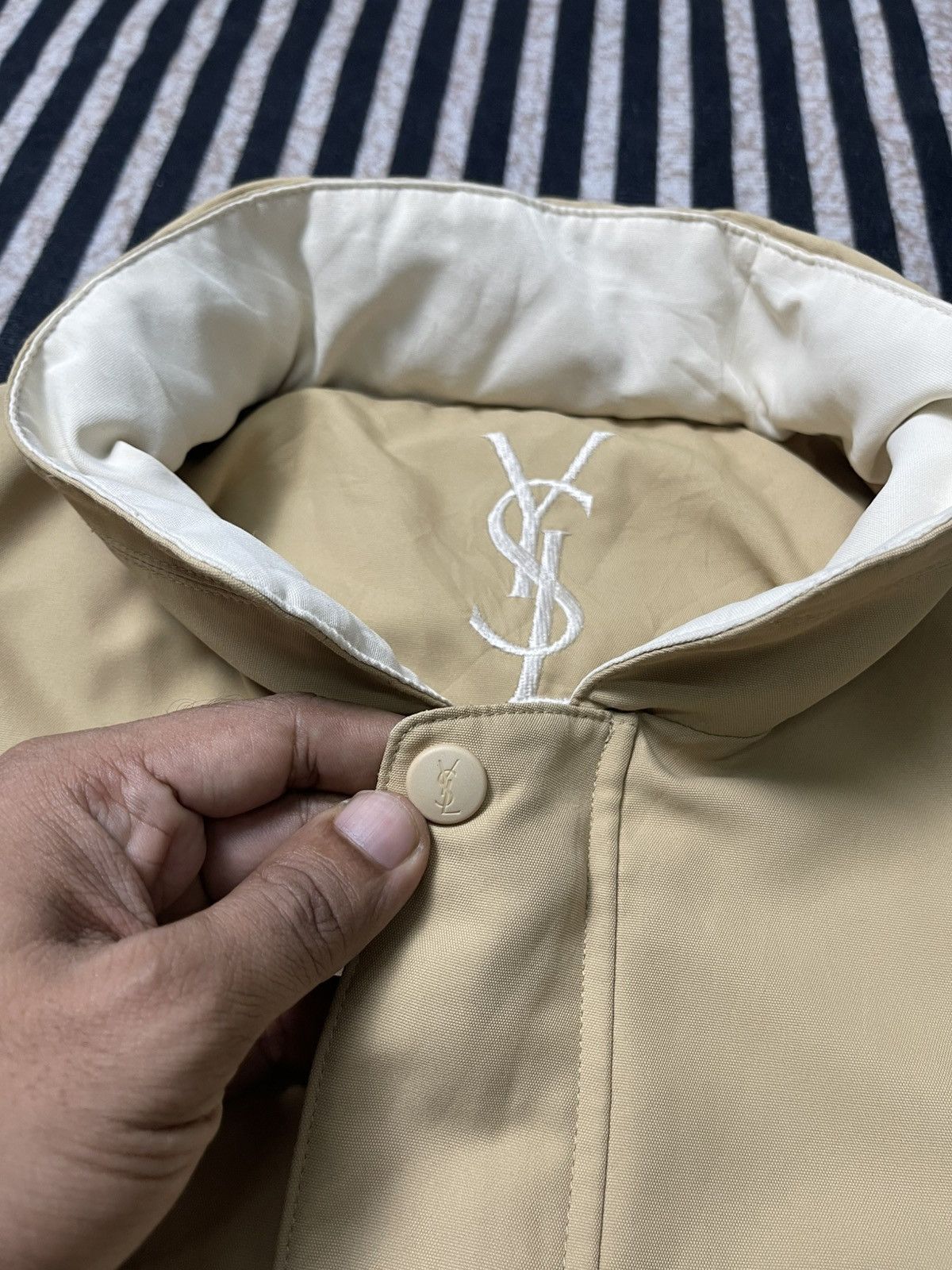 Yves Saint Laurent 90s YVES SAINT LAURENT POUR HOMME ZIP UP JACKET RARE Size US L / EU 52-54 / 3 - 10 Thumbnail