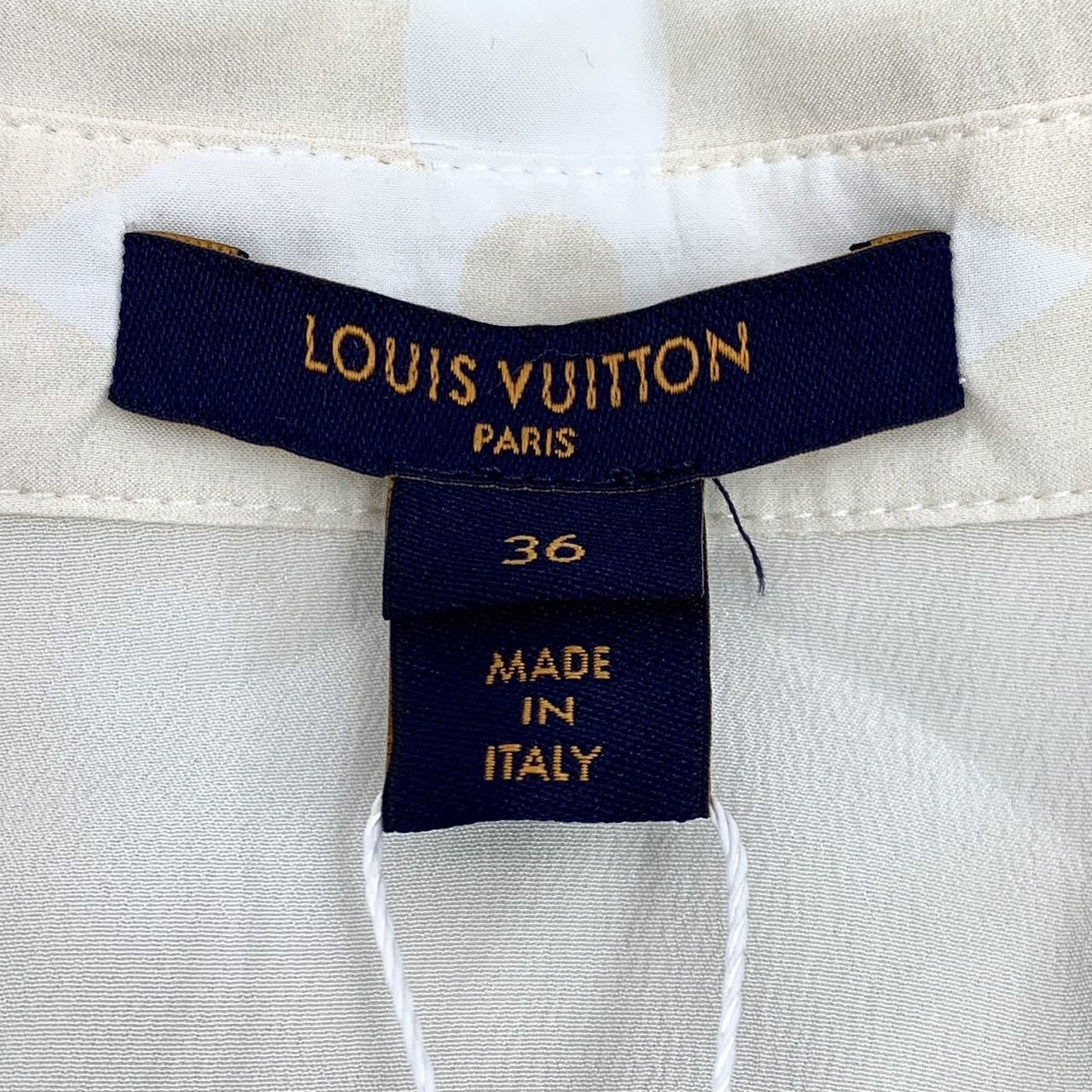 Louis Vuitton Louis Vuitton Gradient Monogram Silk Long Sleeve Shirt K26WX Size XS / US 0-2 / IT 36-38 - 5 Thumbnail