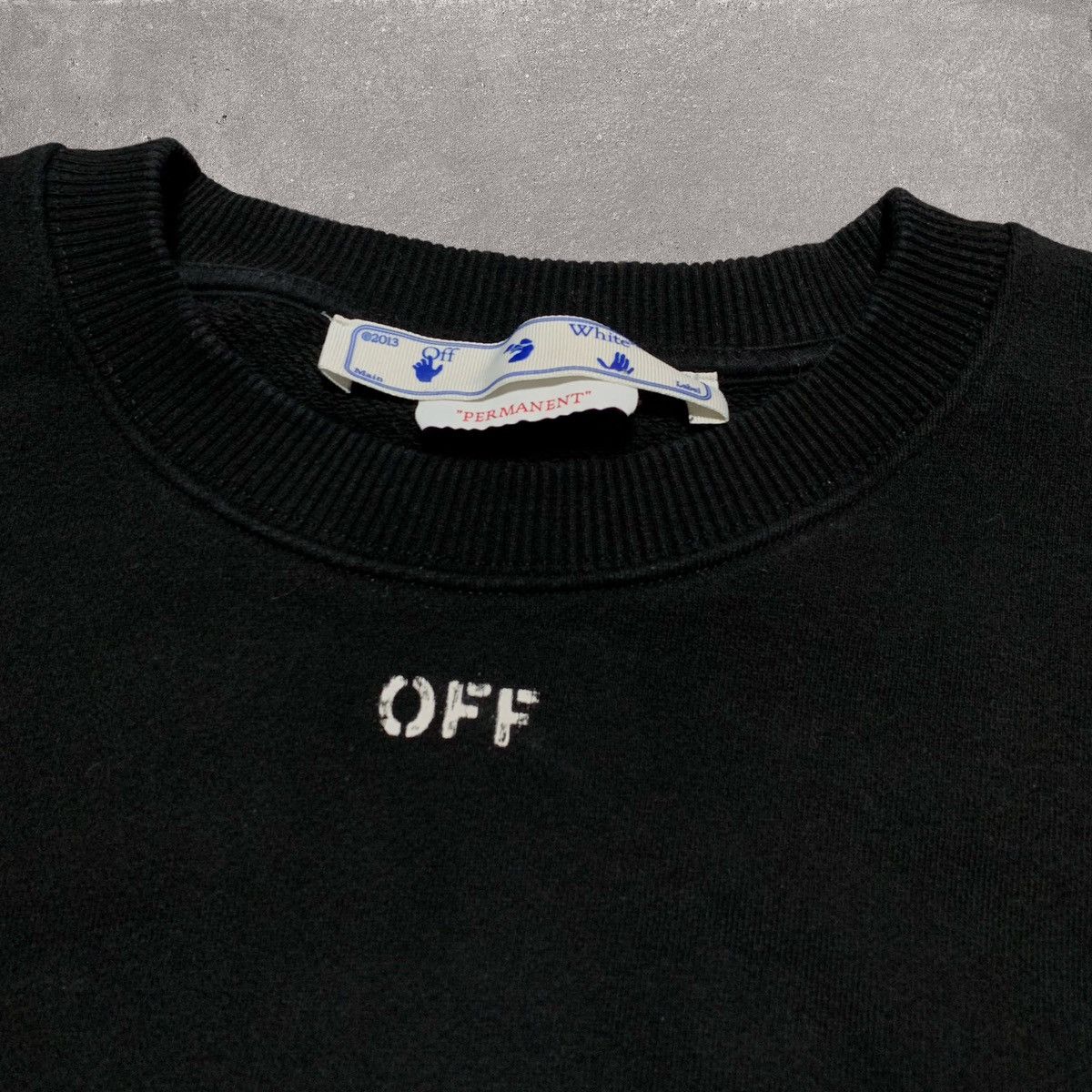 Off-White Off White XS Black Sweatshirt Crewneck Off Logo Short Virgil Size US XS / EU 42 / 0 - 3 Thumbnail