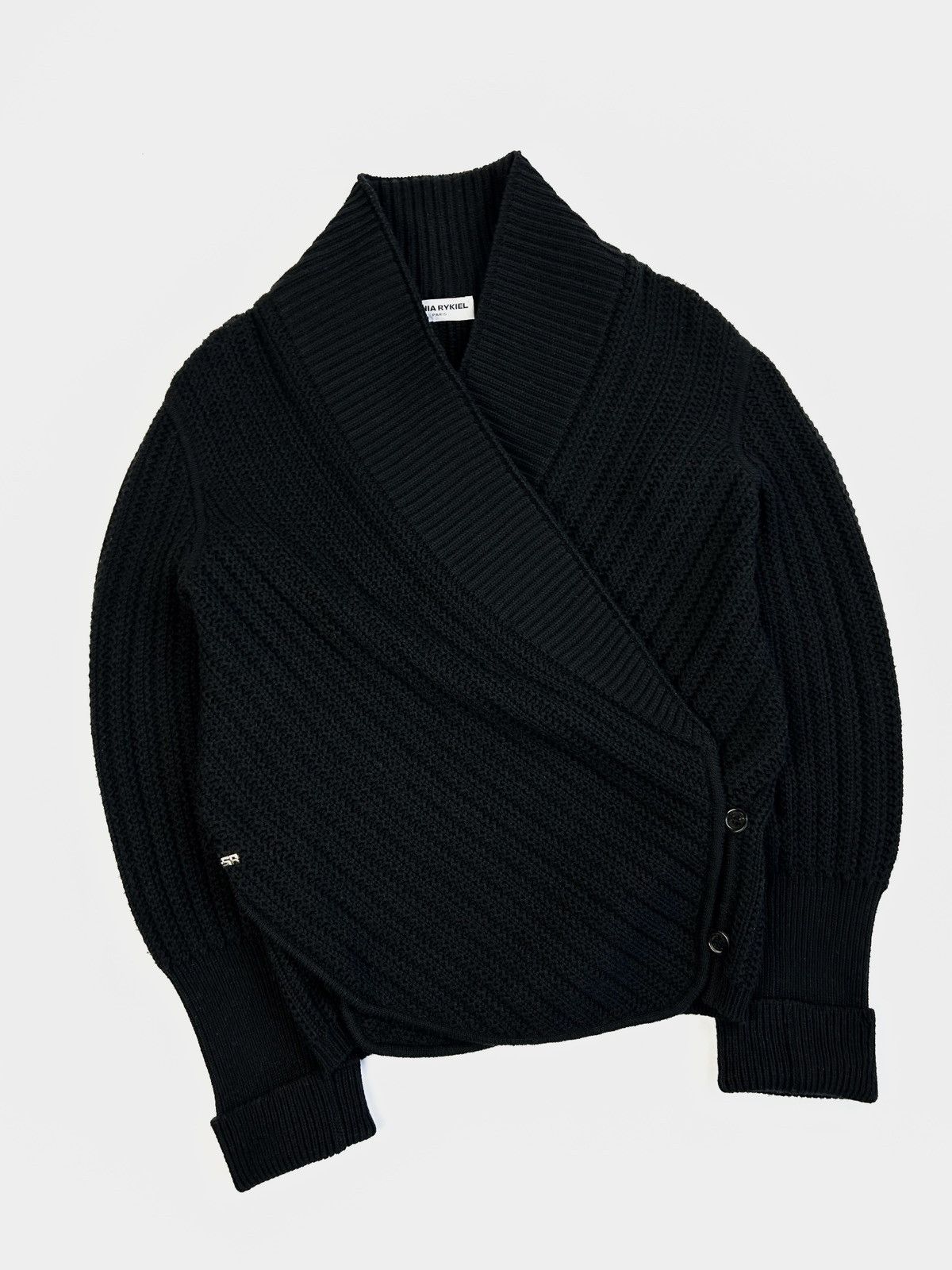 Sonia Rykiel × Vintage Luxury Sonia Rykiel Knitted Cardigan Sweater Vintage Size L / US 10 / IT 46 - 2 Thumbnail