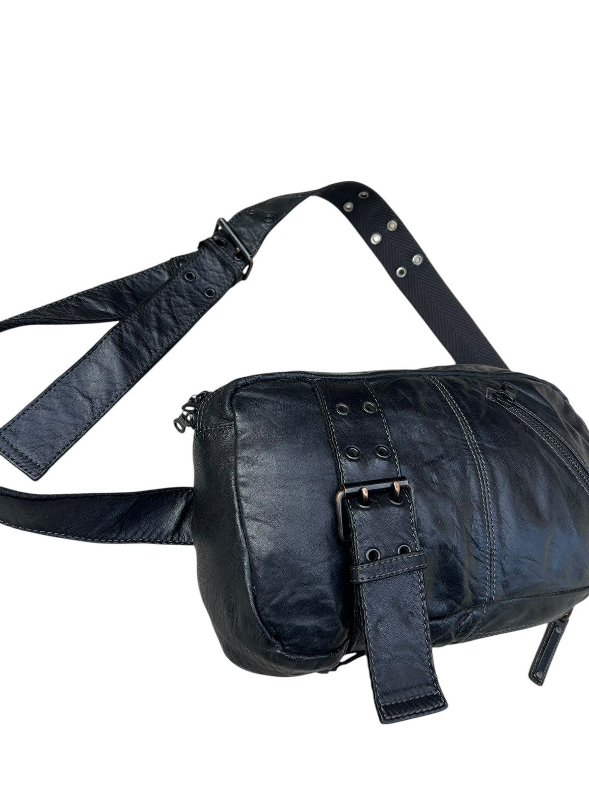 Leather Zer Japan Black Nappa Leather Bag Crossbody Size ONE SIZE - 8 Thumbnail
