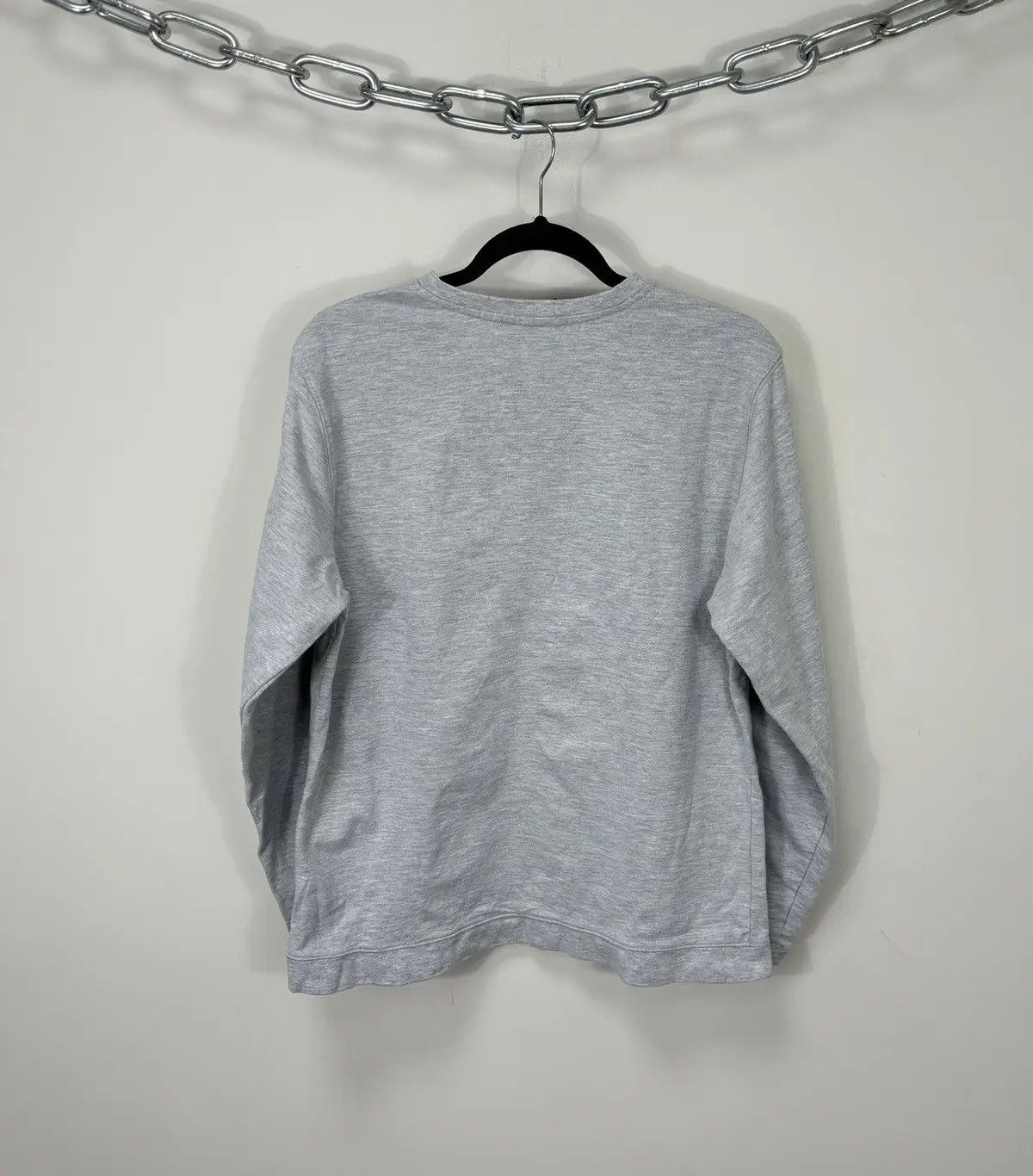 Nike × Vintage Vintage 90s Nike Oregon Big Embroidered Logo Gray Sweatshirt Size US S / EU 44-46 / 1 - 8 Thumbnail