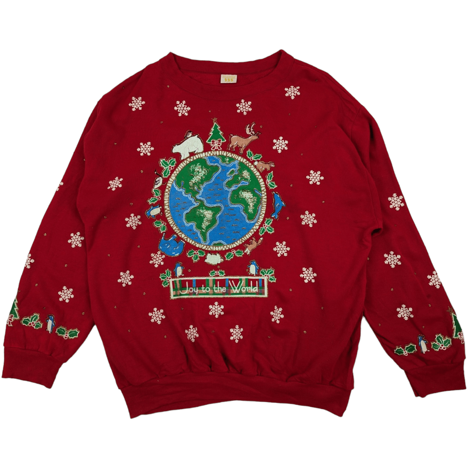 Vintage Vintage 90's HOLIDAY TIME Full Print Winter Jumper Size US L / EU 52-54 / 3 - 2 Thumbnail