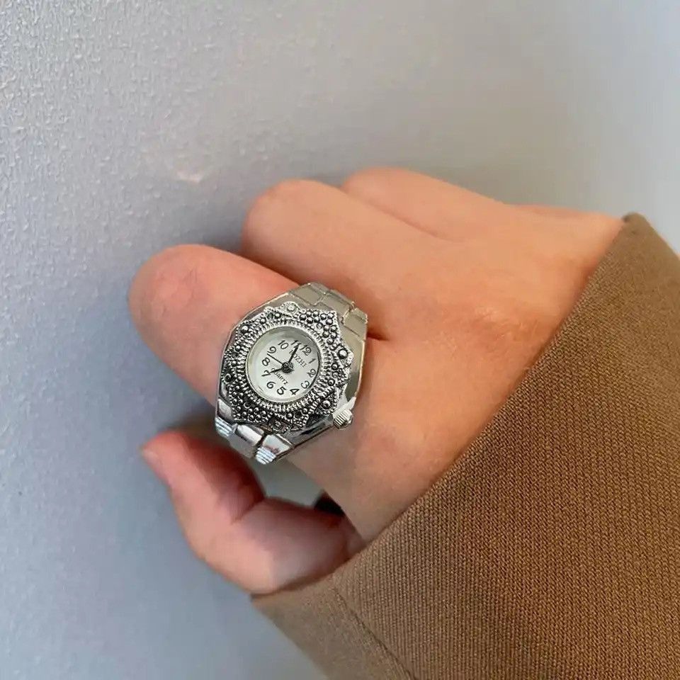 Jewelry Finger Watch Ring Adjustable Ring Size ONE SIZE - 1 Thumbnail