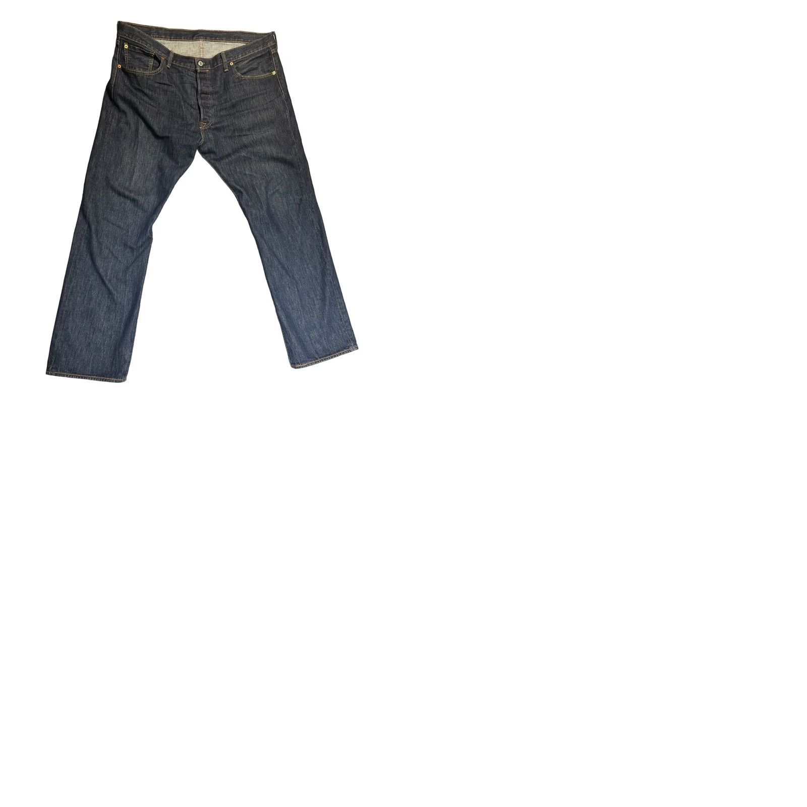 Levi's VINTAGE Levi's 501 Jeans Dark Blue Straight Jeans 40x32 5Buttons Men’s USA 90s Regular Blue Denim Cotton Blend Size US 40 / EU 56 - 11 Thumbnail