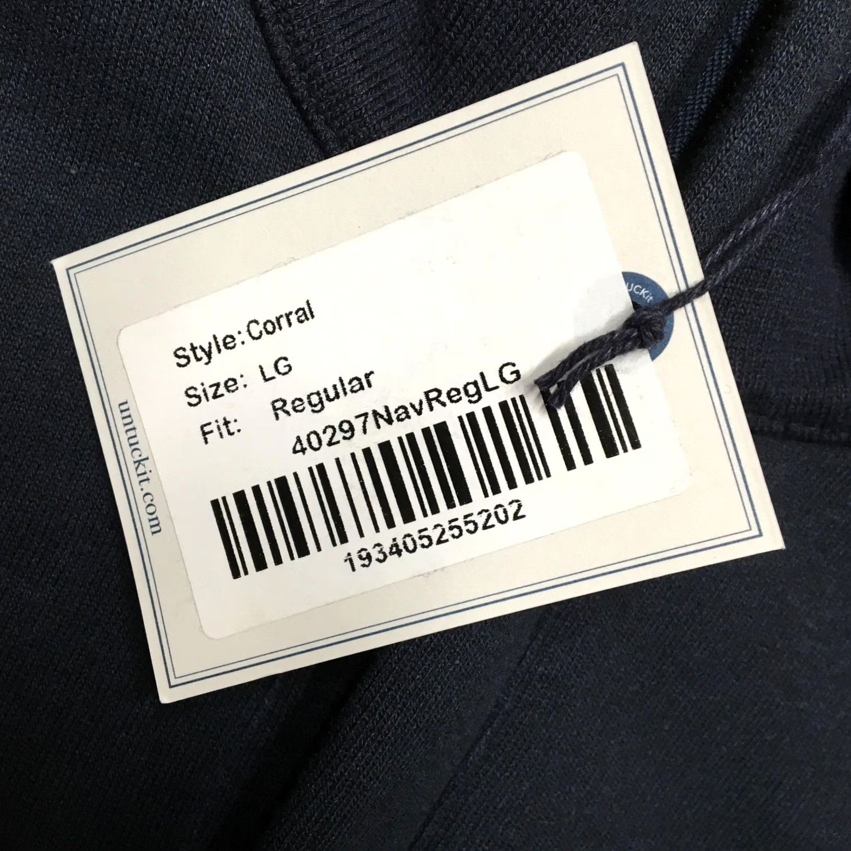 UNTUCKit UNTUCKit Sweatshirt Mens Large Navy 1/4 Zip Mock Neck Corral Pullover Navy Blue Pullover Mens Large 1/4 Zip ZIP Mock Neck Corral Pullover Size US L / EU 52-54 / 3 - 5 Thumbnail