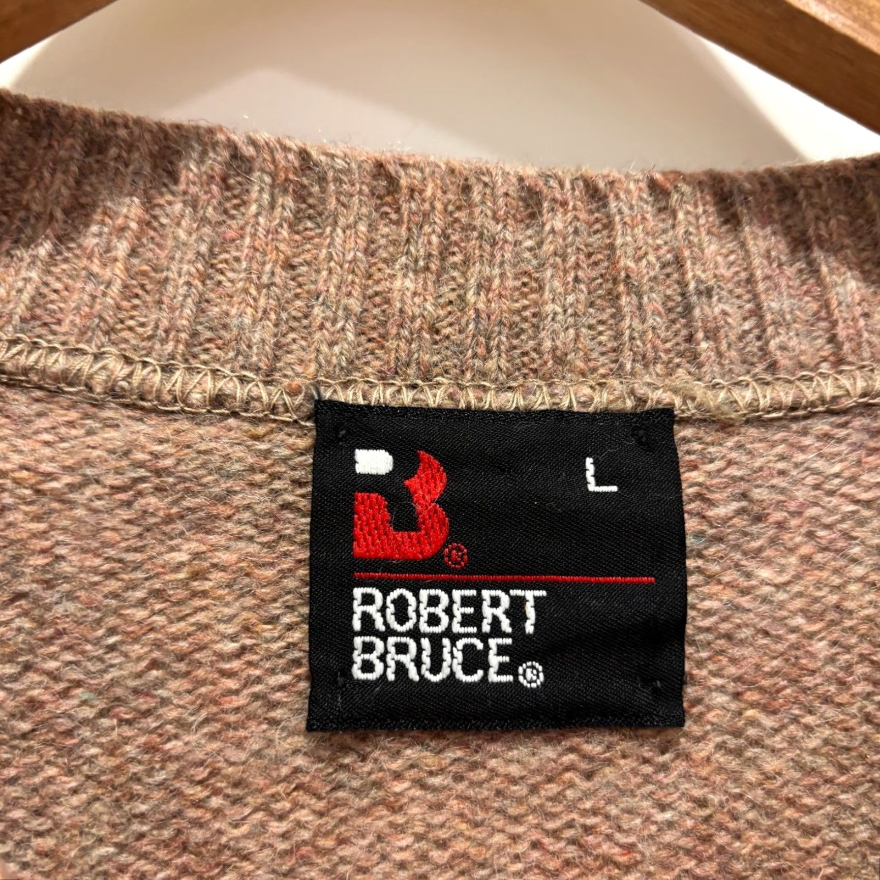 Vintage Robert Bruce Mens Brown Wool Blend Knit Pullover Sweater L Vintage Crew Neck Pullover Knits Sweater Mens Brown Wool Blend Vintage Size US L / EU 52-54 / 3 - 2 Thumbnail