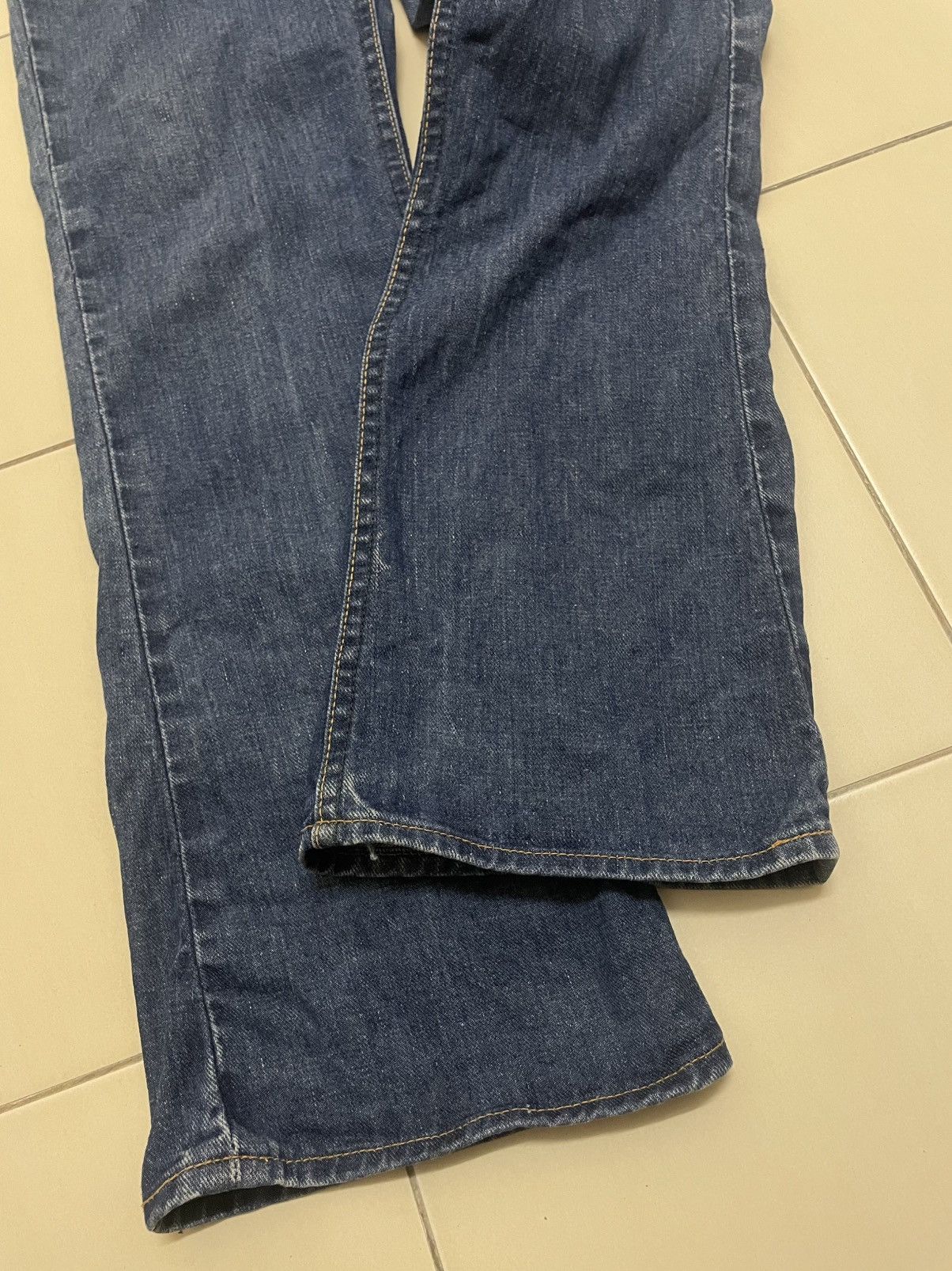 Vintage Vtg 70s Lee Riders High Rise Flare Jeans Talon 42 Zipper Size US 29 - 3 Thumbnail