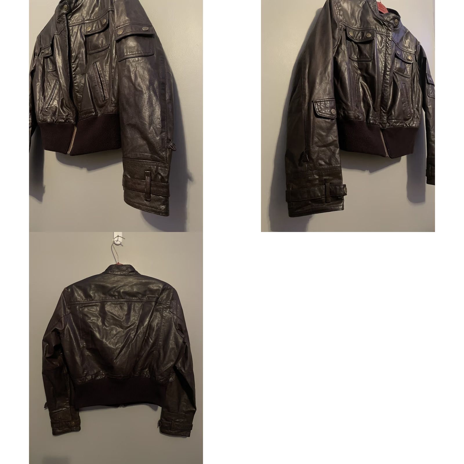 Vintage VINTAGE Wilsons Leather Western Motorcycle Jacket Womens XL Brown Leather Y2K B252 Size XL / US 12-14 / IT 48-50 - 8 Thumbnail