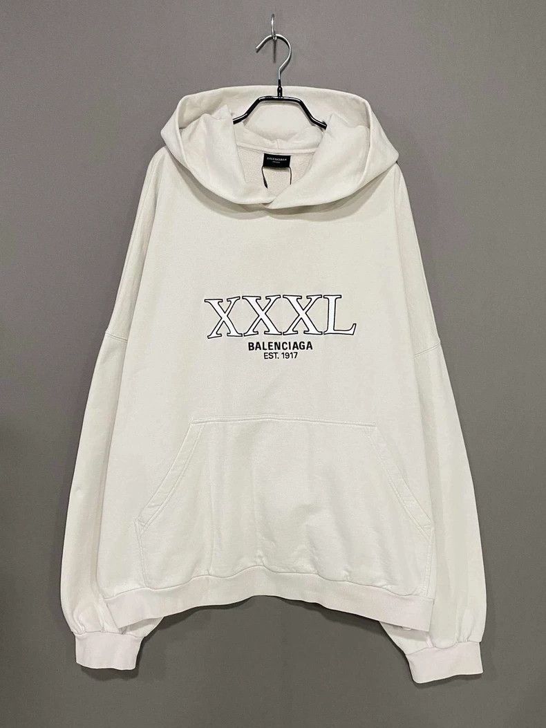 Balenciaga Balenciaga Off-white XXXL hoodie Size US M / EU 48-50 / 2 - 1 Thumbnail