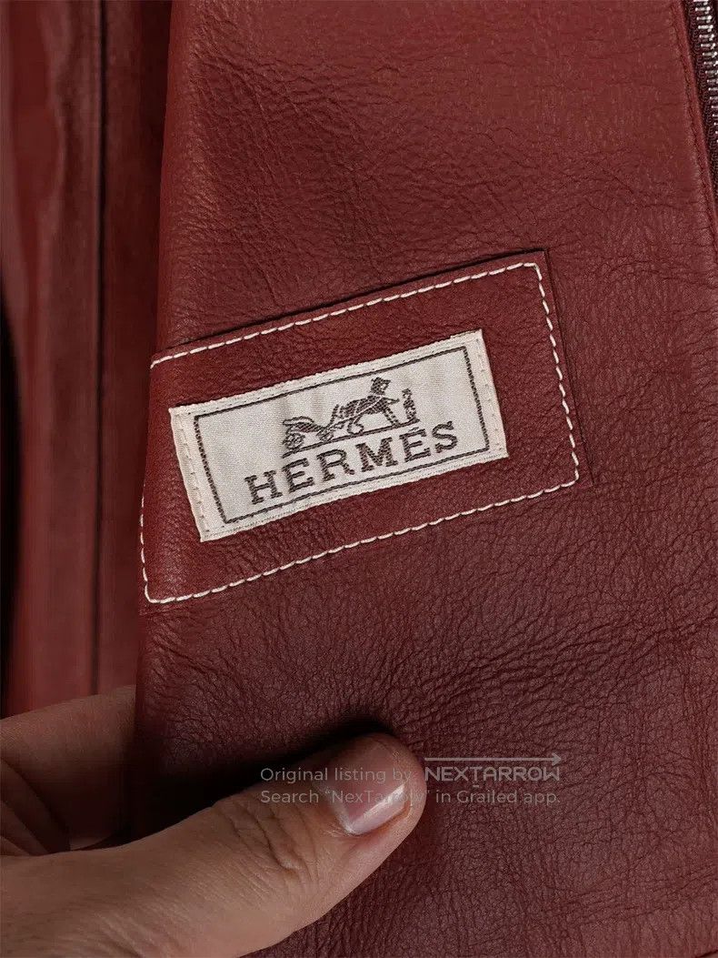 Hermes Hermes Men's Runway Leather Jacket Size US L / EU 52-54 / 3 - 4 Thumbnail