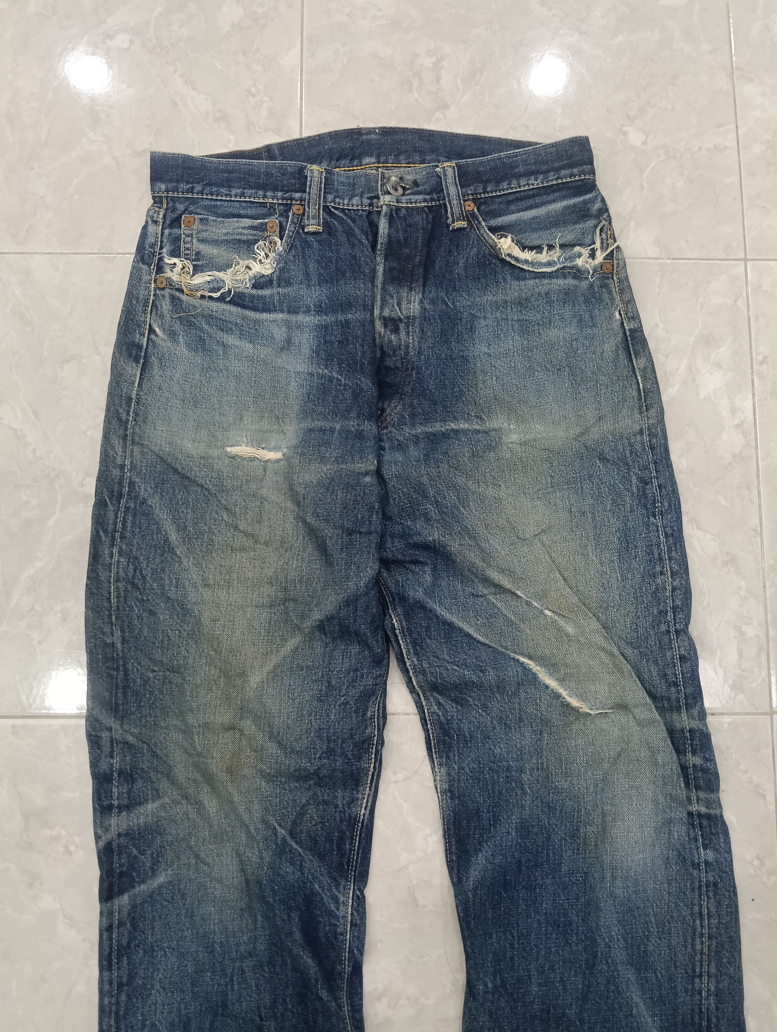 Skull Jeans by an Alchemist Sick Skull Jeans Selvedge Size US 31 - 2 Thumbnail