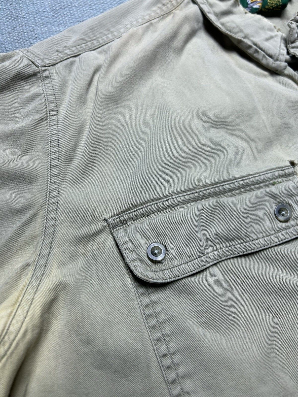 Vintage Vintage Cabelas button shirt paint distressed khaki XL tall Size US XL / EU 56 / 4 - 9 Thumbnail