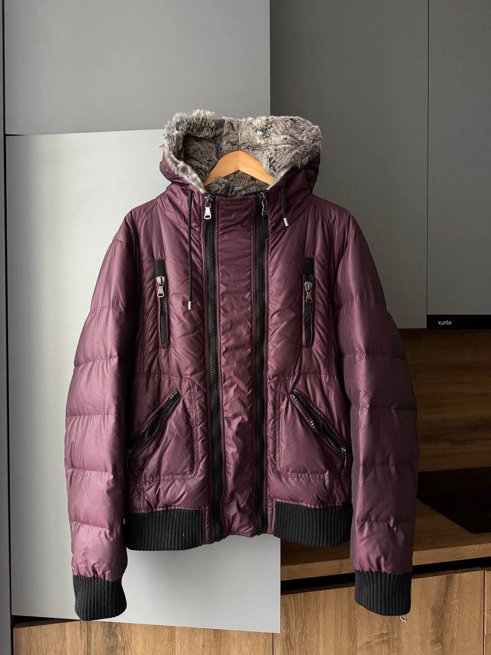 Dolce & Gabbana Dolce&Gabbana D&G Hooded Black Puffer Jacket size