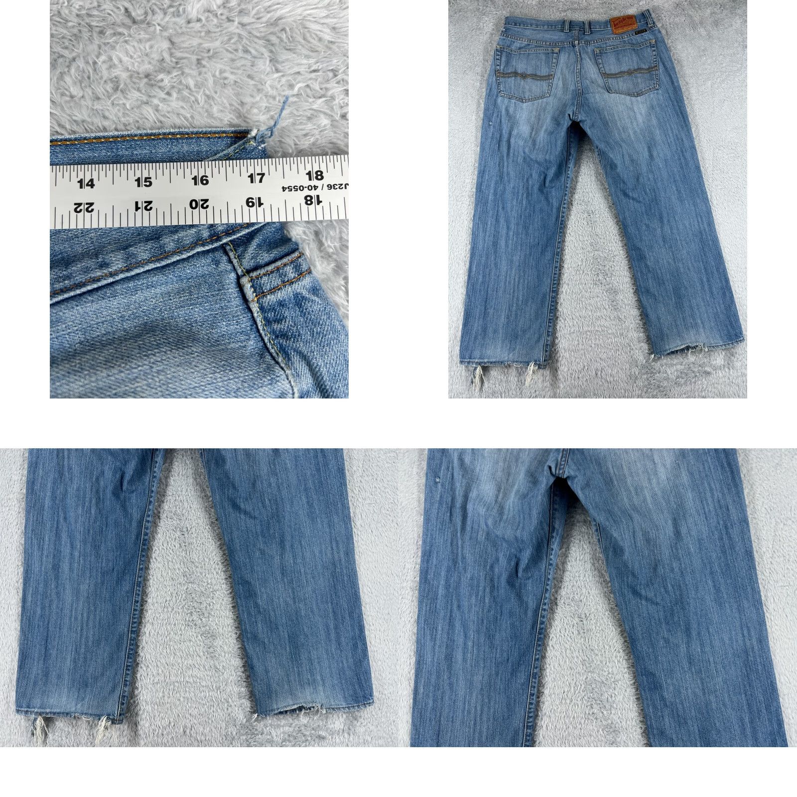 Lucky Brand Lucky Brand Jeans Mens 36 Blue Denim Piper Straight Leg Cotton 34x27 READ Size US 36 / EU 52 - 9 Thumbnail