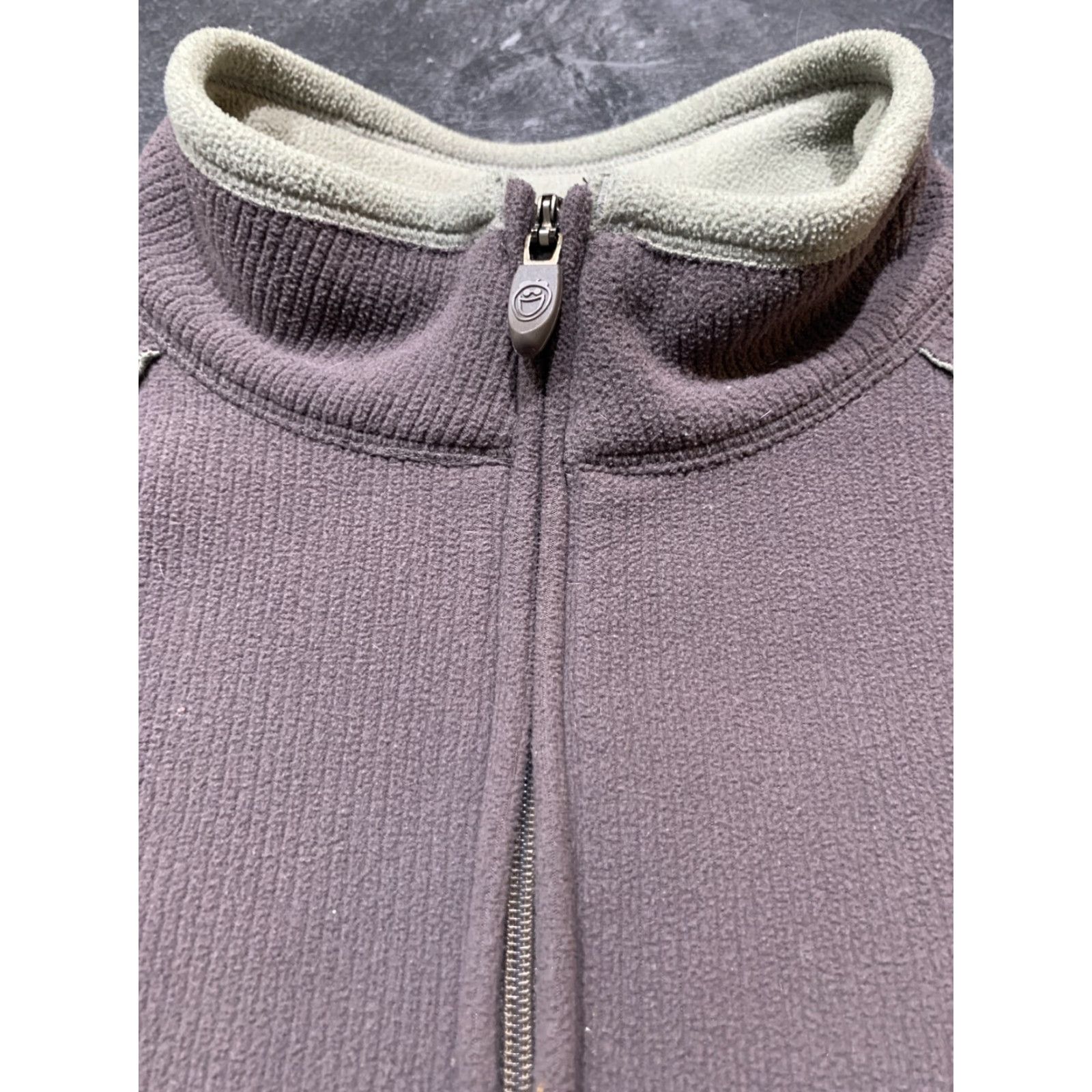 Life is Good Life is Good Women's L Brown 1/4 Zip Polyester Fleece Sweater Casual Pullover Crew Neck Long Sleeve Logo Solid Cotton Lining Classic Regular - Skin? Size L / US 10 / IT 46 - 5 Thumbnail