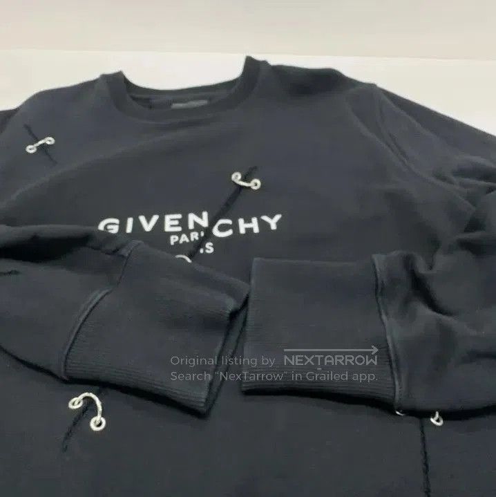 Givenchy Givenchy Logo Print Crewneck Long-Sleeve Sweatshirt. Size US L / EU 52-54 / 3 - 8 Thumbnail