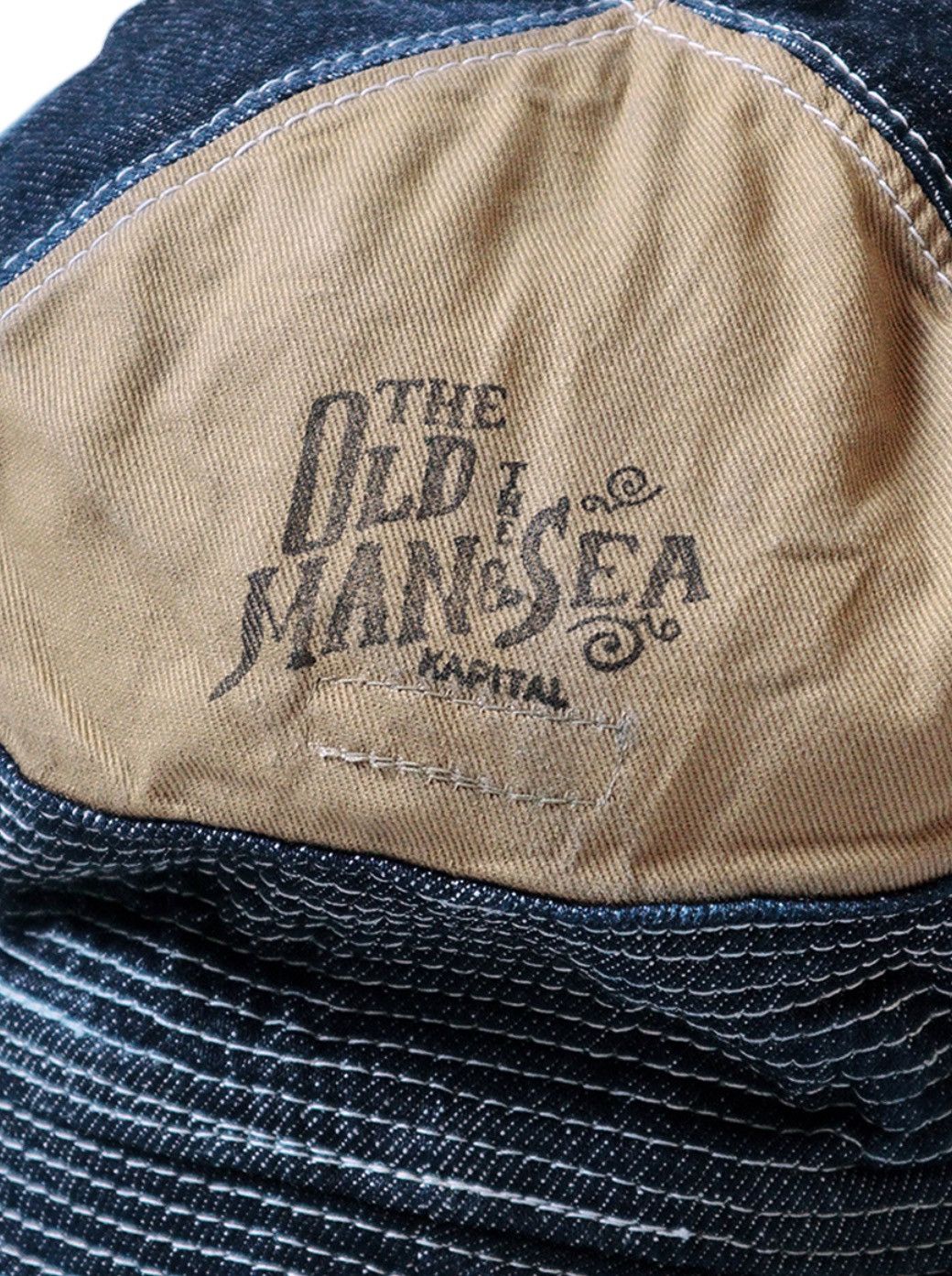 Kapital × Kapital Kountry KAPITAL 12oz Old Man and Umi (The sea) Bucket Hat- Indigo Size ONE SIZE - 3 Thumbnail