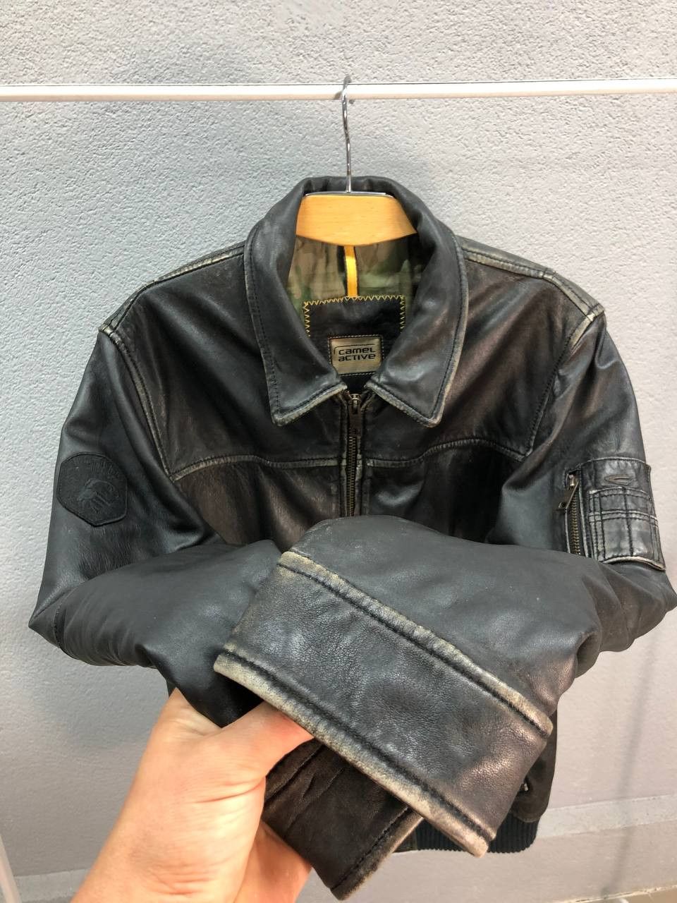 Camel Camel Active leather mens Jacket 50 / Large Size US L / EU 52-54 / 3 - 7 Thumbnail