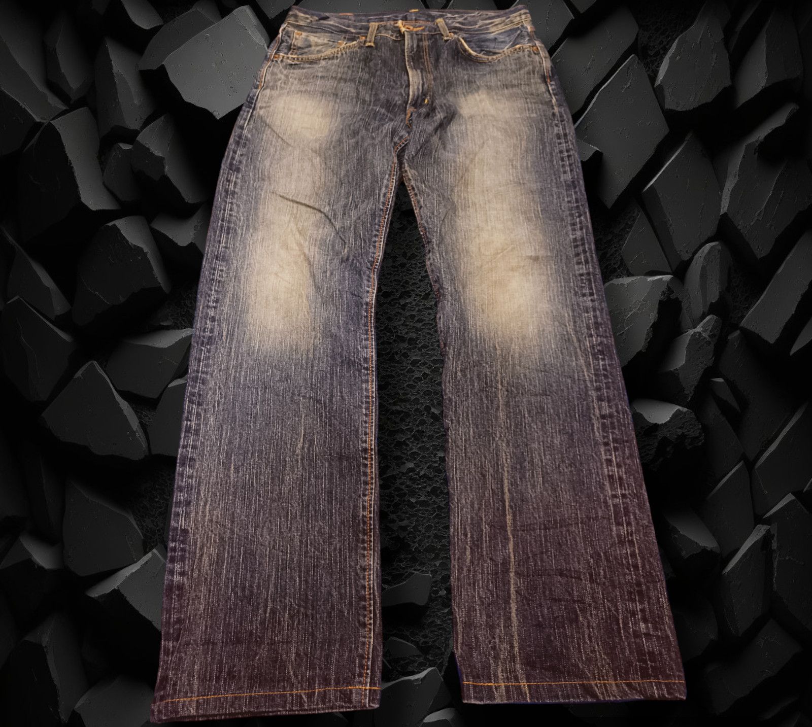 Edwin EDWIN 505zx selvedge Orentab and nice design. Size US 33 - 1 Thumbnail