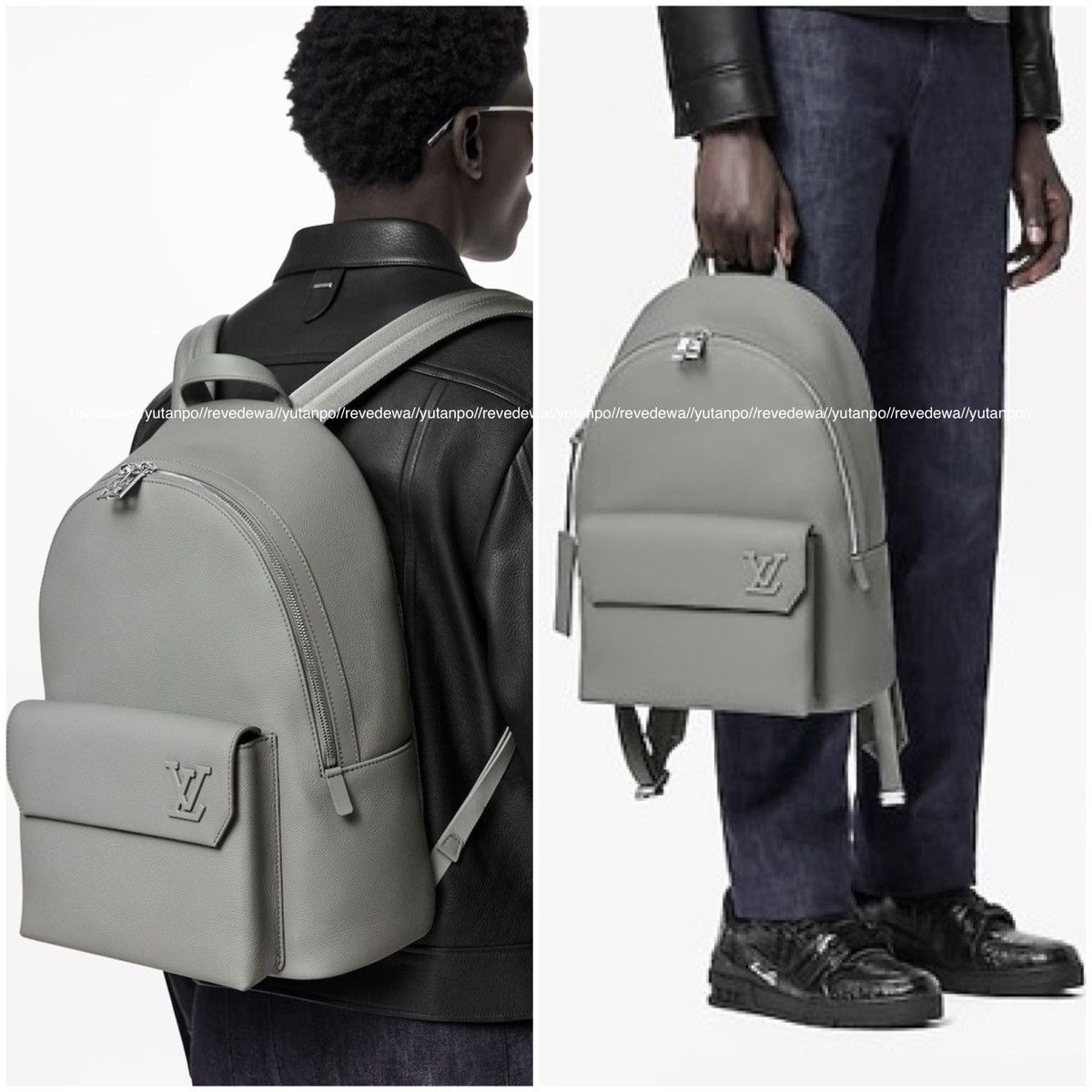 Louis Vuitton Authentic Louis Vuitton LV Aerogram Takeoff Leather Backpack Size ONE SIZE - 15 Thumbnail