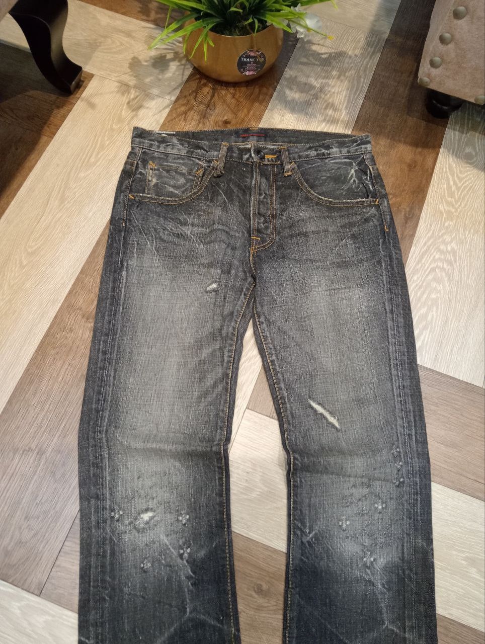 Japanese Brand VINTAGE BLUE WAY JAPAN DISTRESSED JEANS - SIZE 30 Size US 30 / EU 46 - 3 Thumbnail
