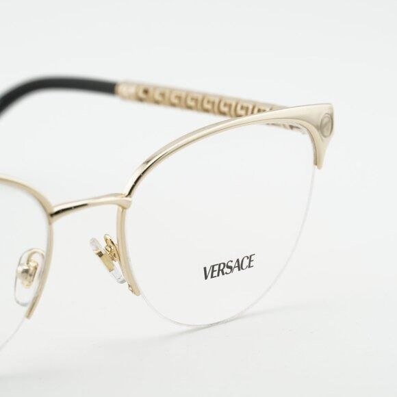 Versace Versace VE1297 1002 Eyeglasses Gold 53mm Cat Eye Frame Size ONE SIZE - 5 Thumbnail