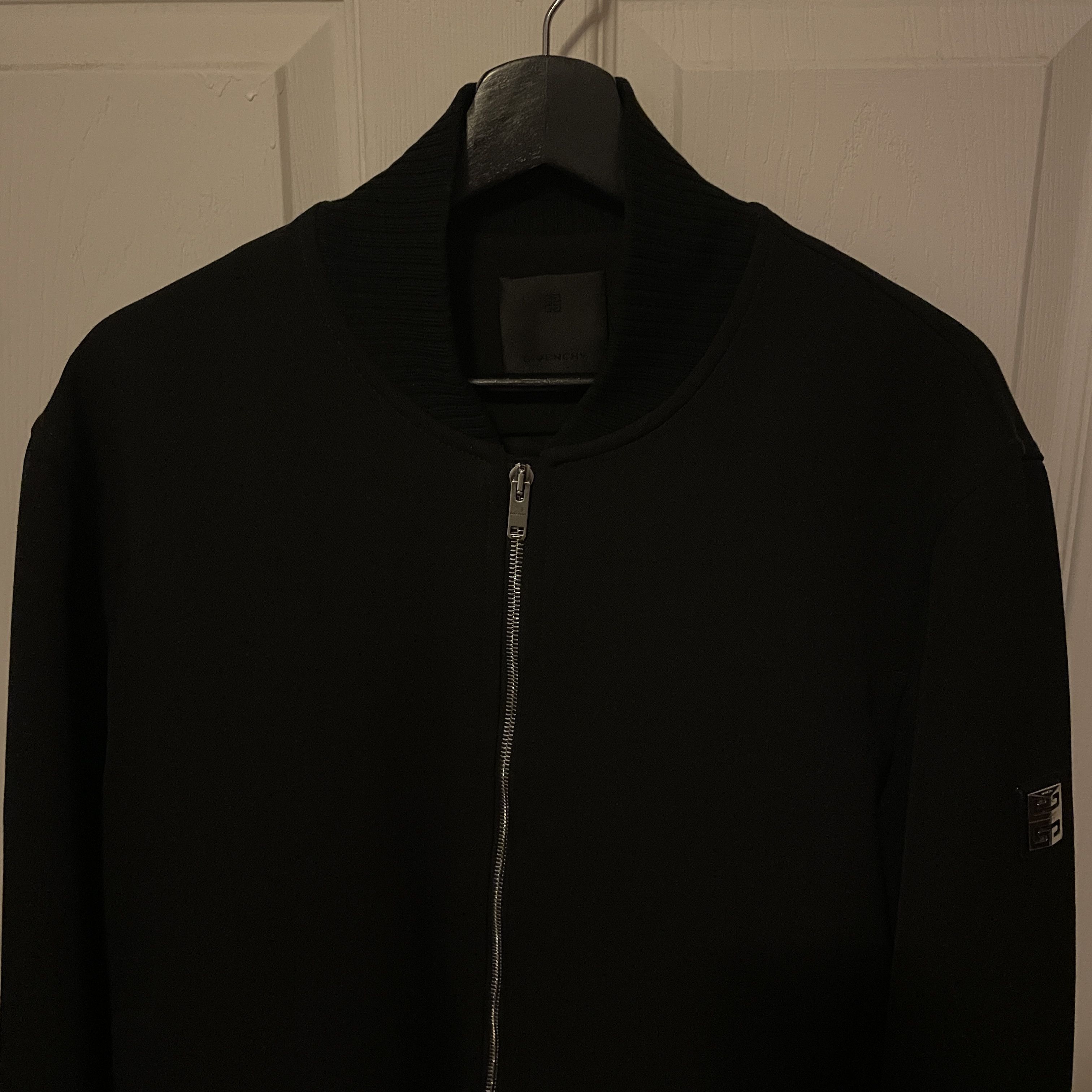 Givenchy GIVENCHY Black 4G Logo Virgin Wool Bomber Jacket Men L 50 Size US M / EU 48-50 / 2 - 7 Thumbnail