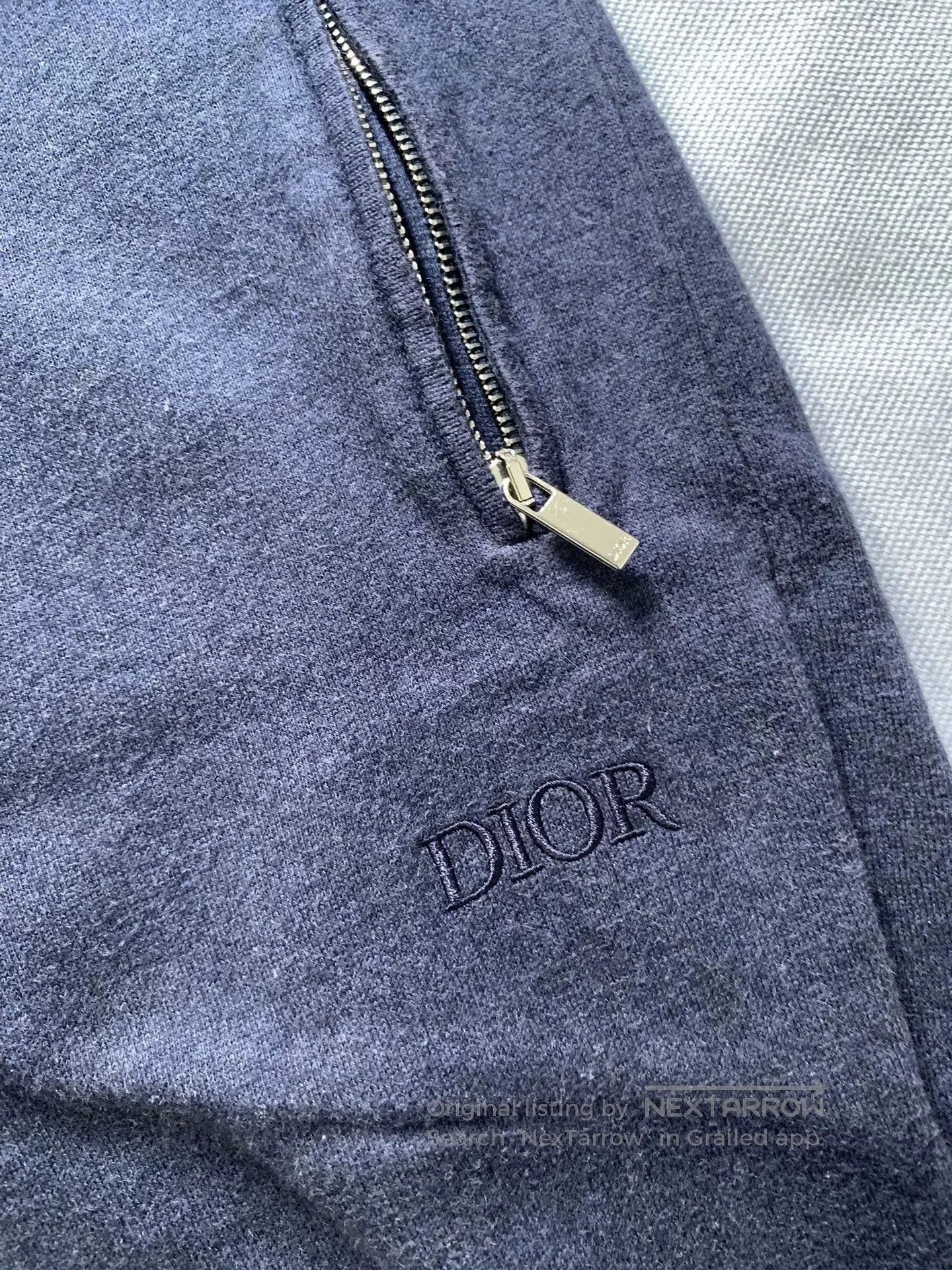 Dior Dior Embroidered Logo Cashmere Pants. Size US 34 / EU 50 - 1 Thumbnail