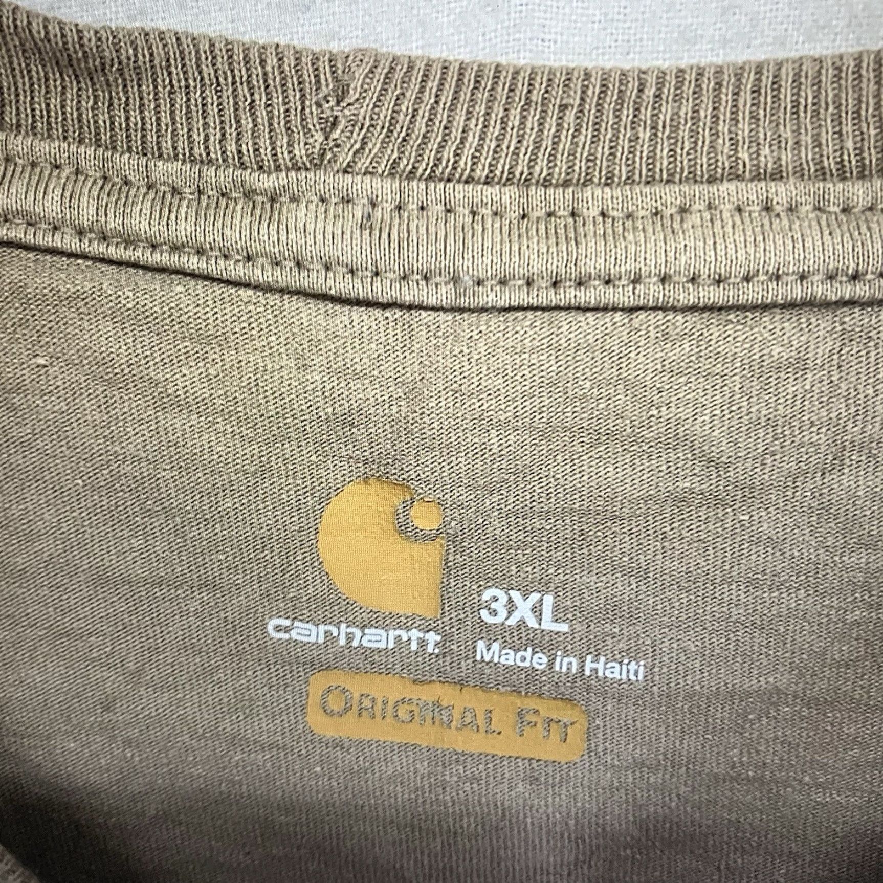 Carhartt VINTAGE Carhartt Men’s T-Shirt Short Sleeve Crew Neck 3XL Brown Heavyweight Cotton Workwear Outdoor Size US XXL / EU 58 / 5 - 4 Thumbnail