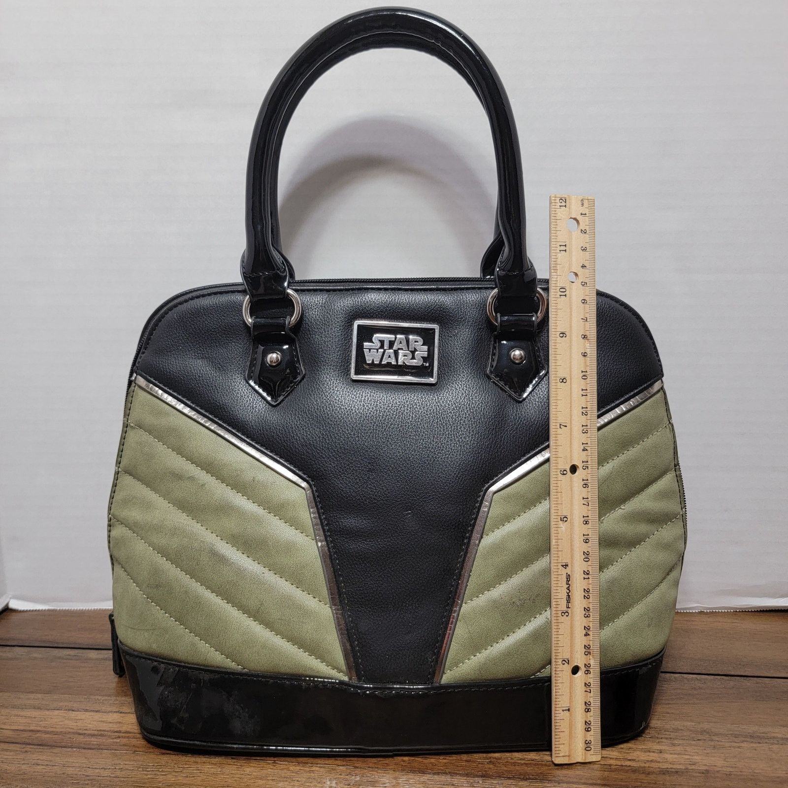 Star Wars Star Wars Black & Green Purse w/ Rebel Alliance Emblem Size ONE SIZE - 12 Thumbnail