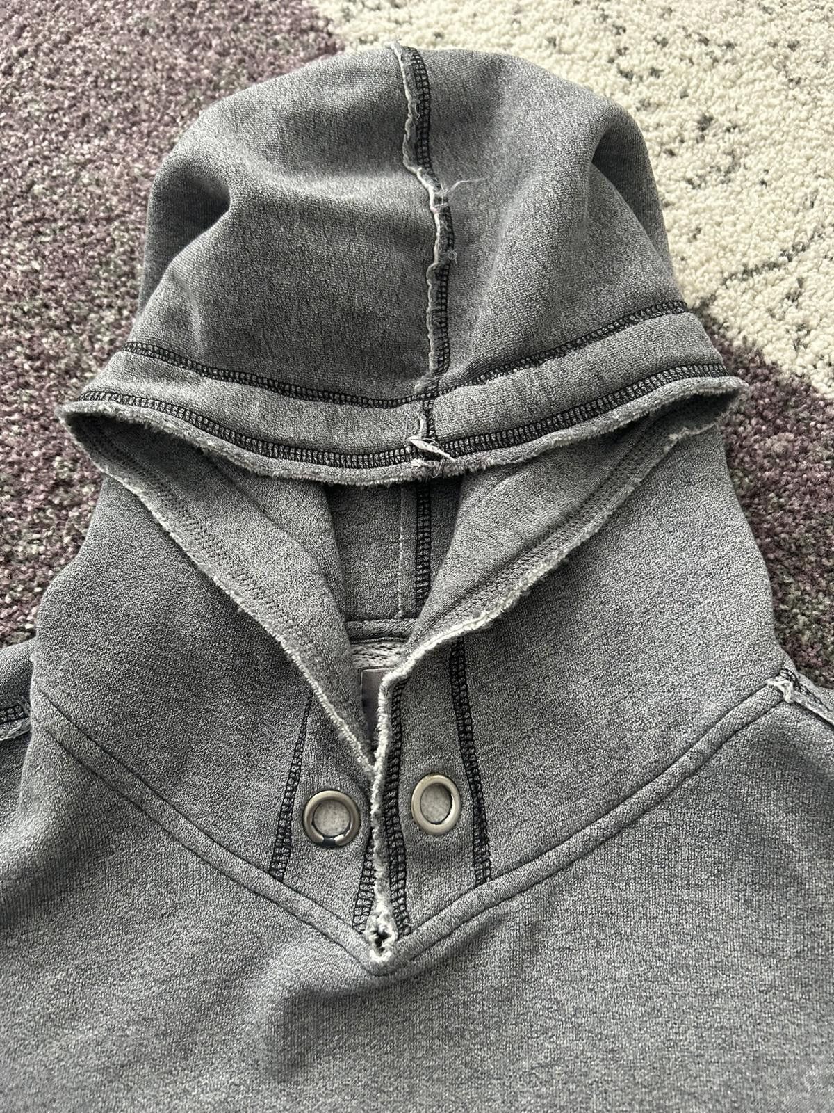 Roots Roots Gothic Logo Hoodie – Distressed Grey Pullover Size US XL / EU 56 / 4 - 6 Thumbnail