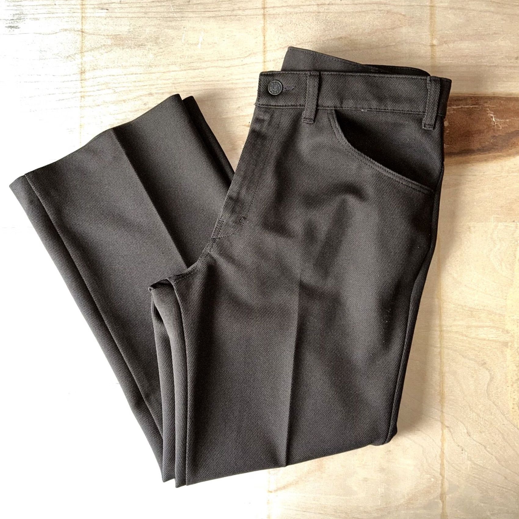 Farah VINTAGE Farah Clothing Co Pants Men's Brown 33x27 Flare Polyester 70s 80s Cowboy Western Size US 33 - 2 Thumbnail