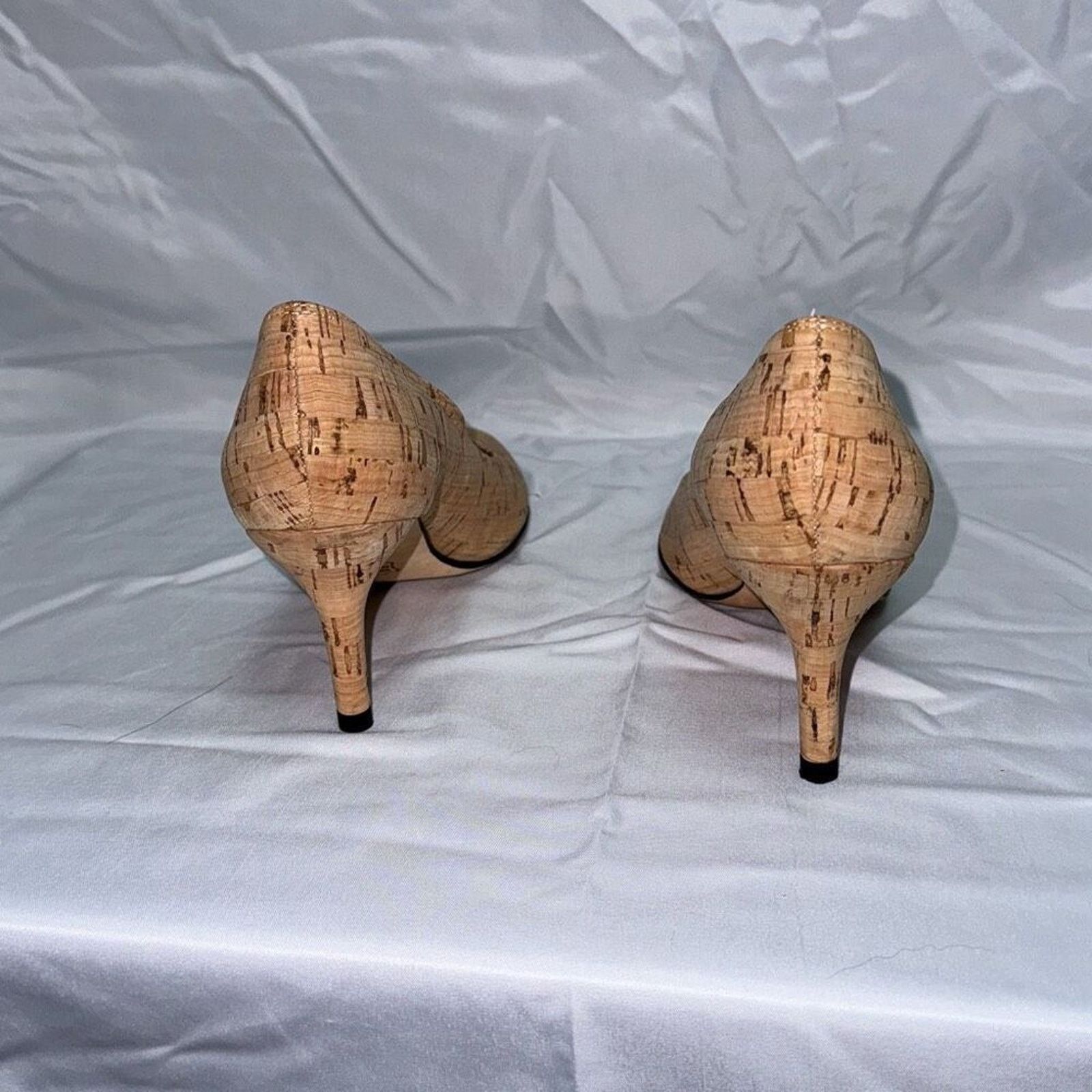 VANELI VanEli Cork Round Toe Court Heels | Sz 7.5 Size US 7.5 / IT 37.5 - 4 Thumbnail